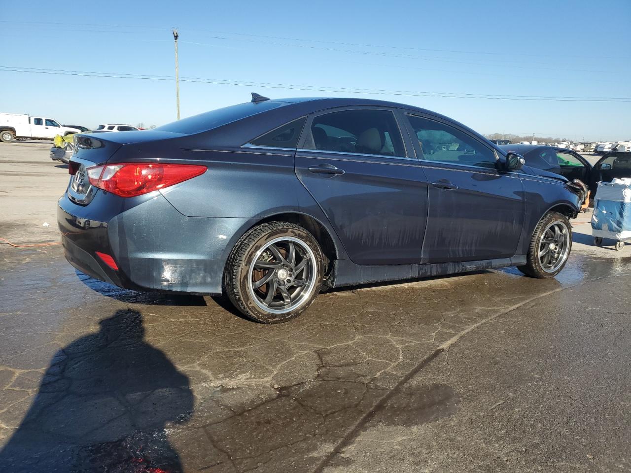 2014 Hyundai Sonata VIN 5NPEB4AC9EH895840 Copart auction photo, front end damage thumbnail 3