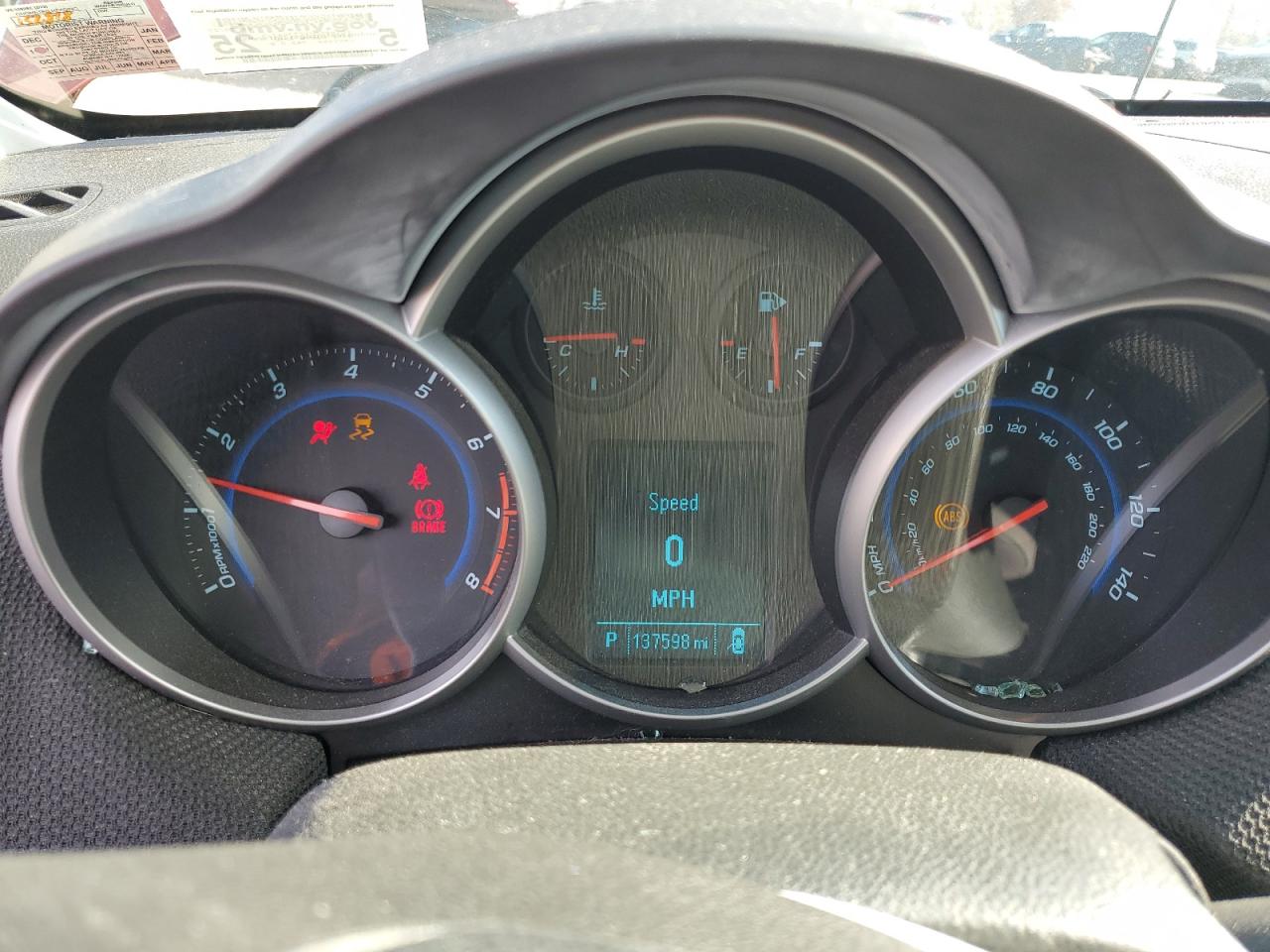 2012 Chevrolet Cruze VIN 1G1PF5SC2C7384725 Copart auction photo, all over damage thumbnail 9