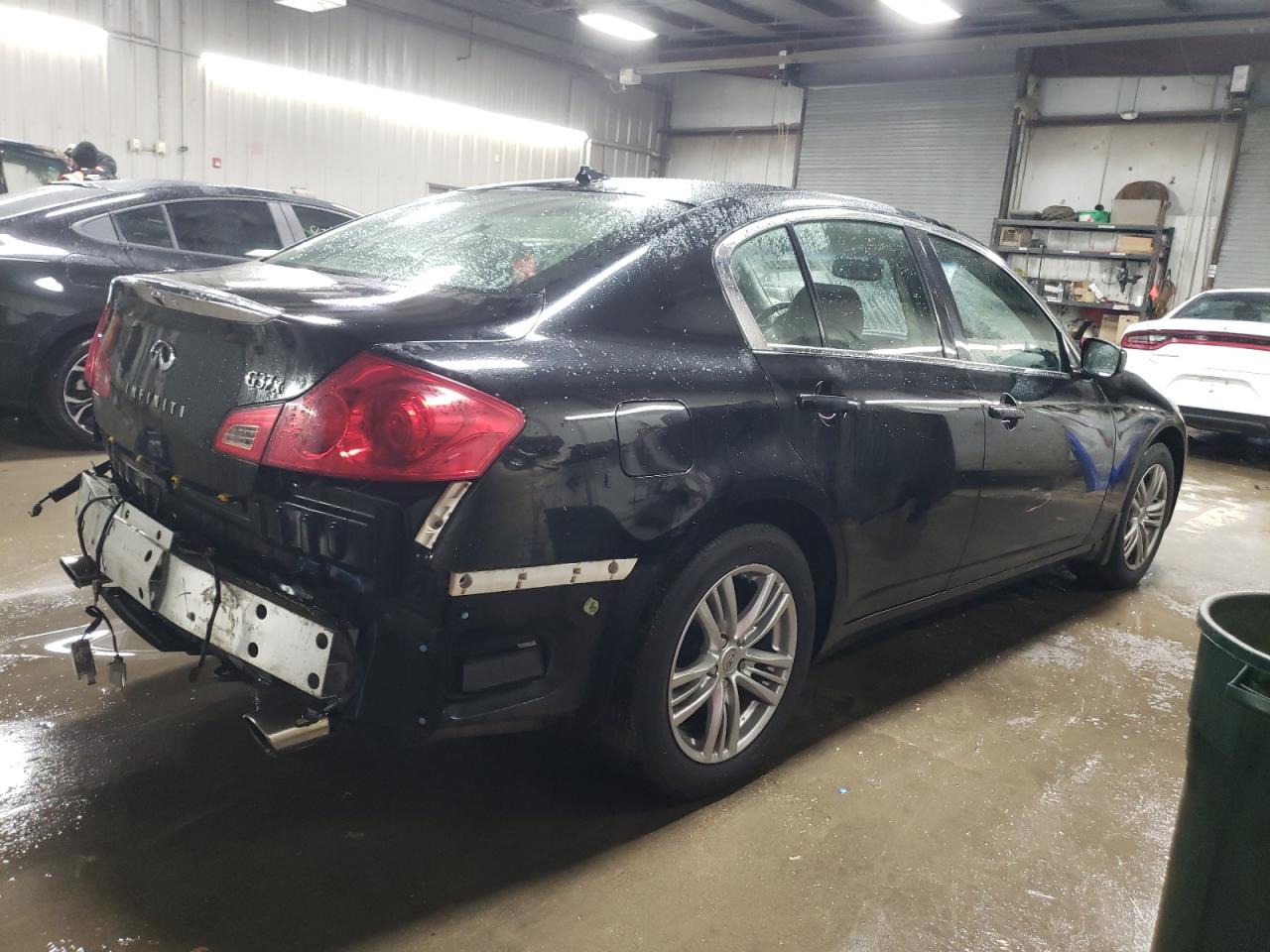 2013 Infiniti G VIN JN1CV6AR1DM357283 Copart auction photo, front end damage thumbnail 3