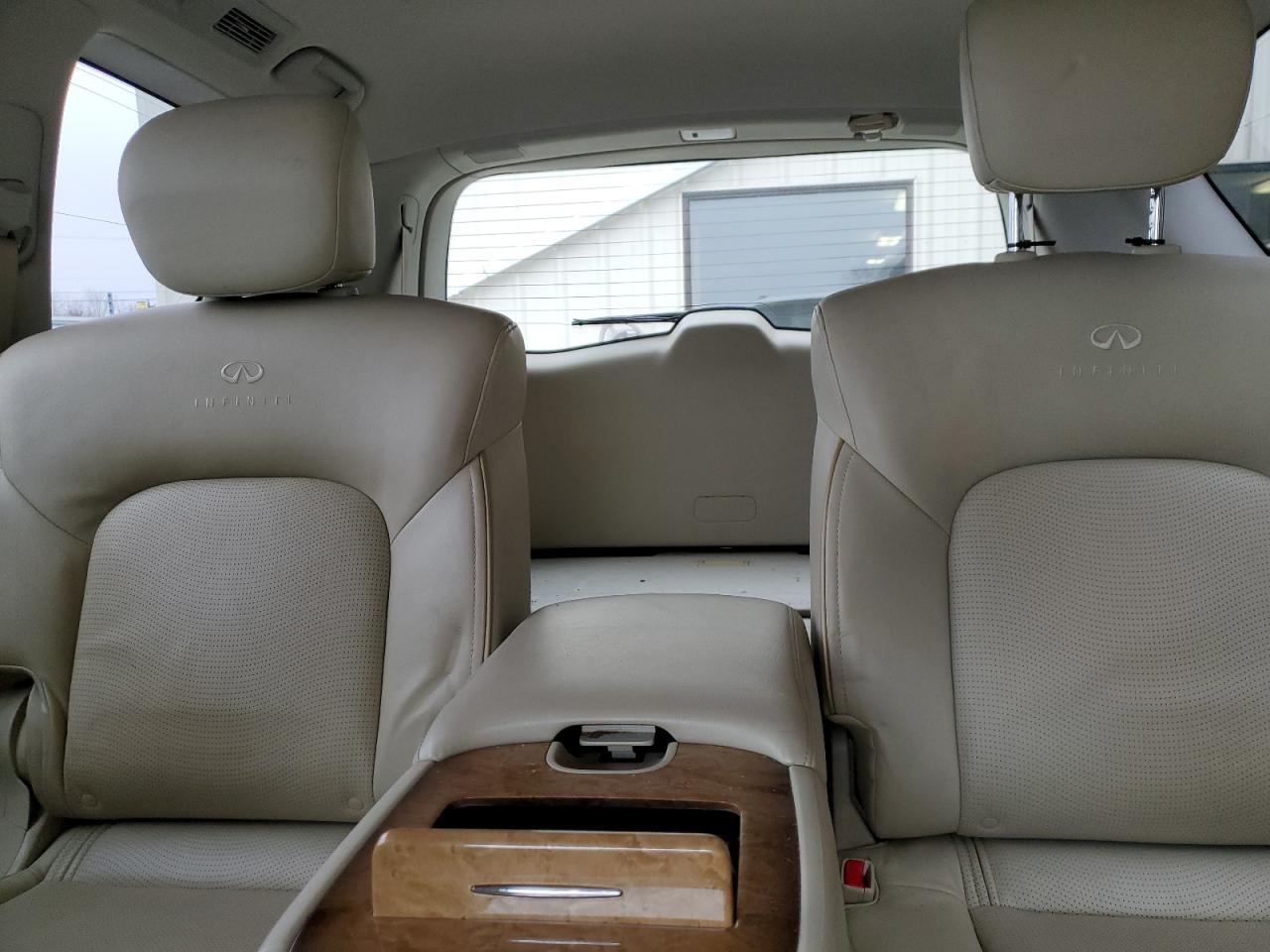 2011 Infiniti QX56 VIN JN8AZ2NE2B9004855 Copart auction photo, front end / top/roof damage thumbnail 10