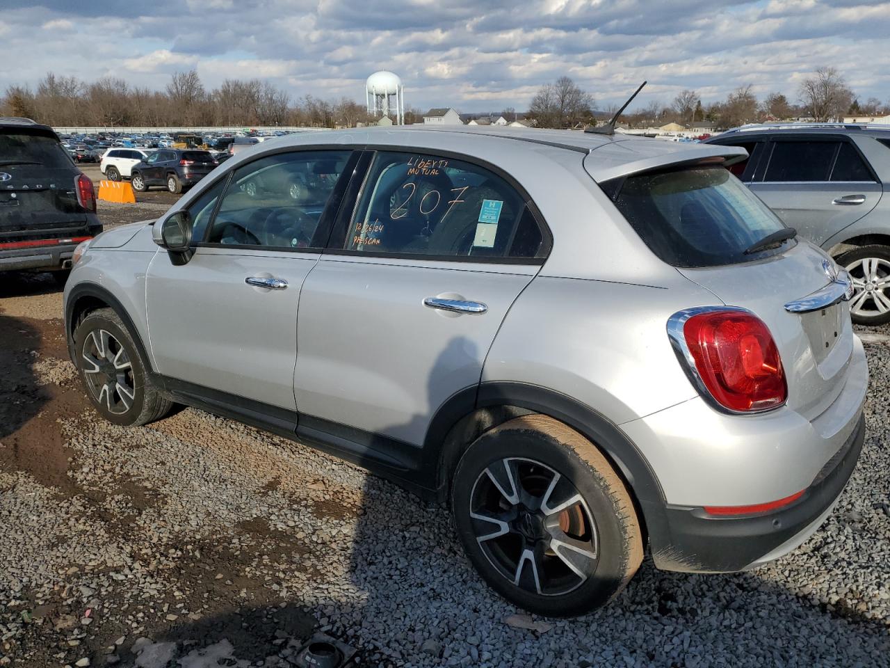 2017 Fiat 500 VIN ZFBCFXAB1HP623508 Copart auction photo, vandalism damage thumbnail 2