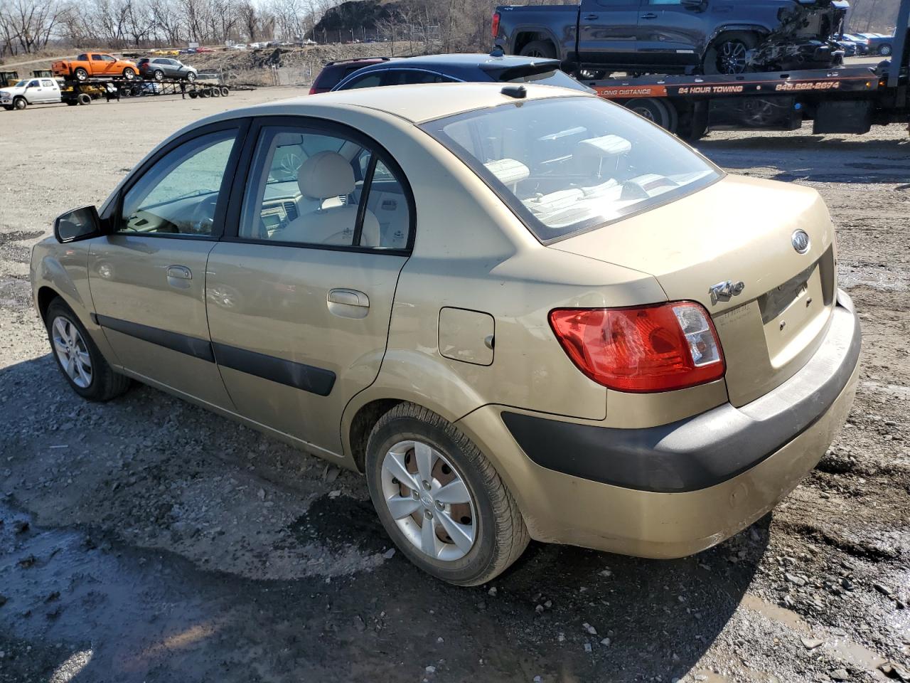 2009 KIA Rio VIN KNADE223896578327 Copart auction photo, front end / minor dent/scratches damage thumbnail 2