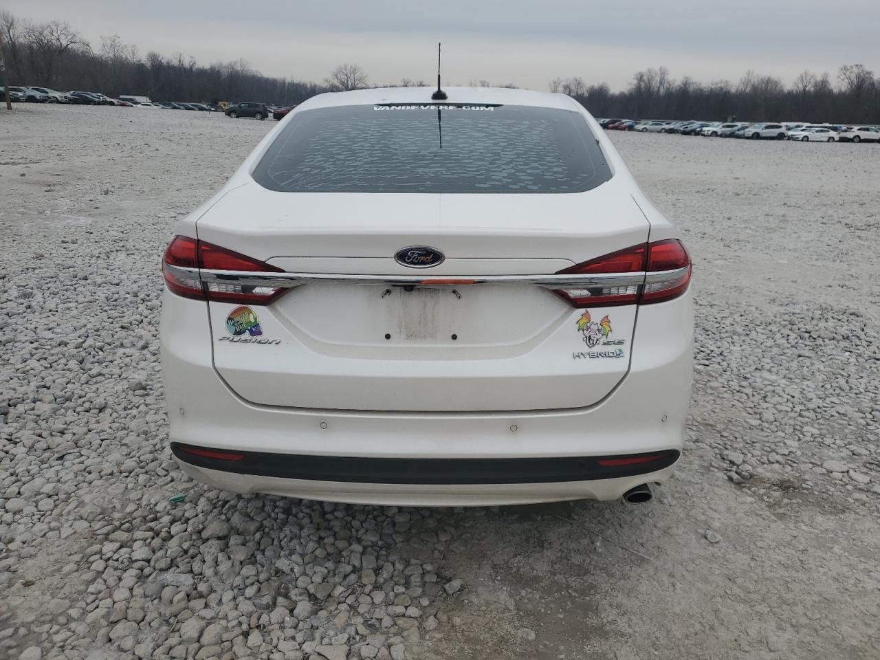 2018 Ford Fusion VIN 3FA6P0LU5JR239099 Copart auction photo, front end / undercarriage damage thumbnail 6