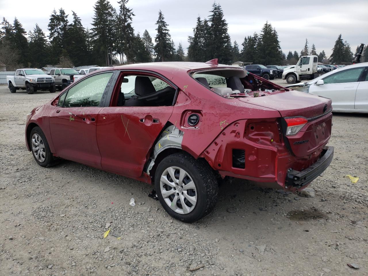 2022 Toyota Corolla VIN JTDEPMAE0NJ208416 Copart auction photo, all over damage thumbnail 2
