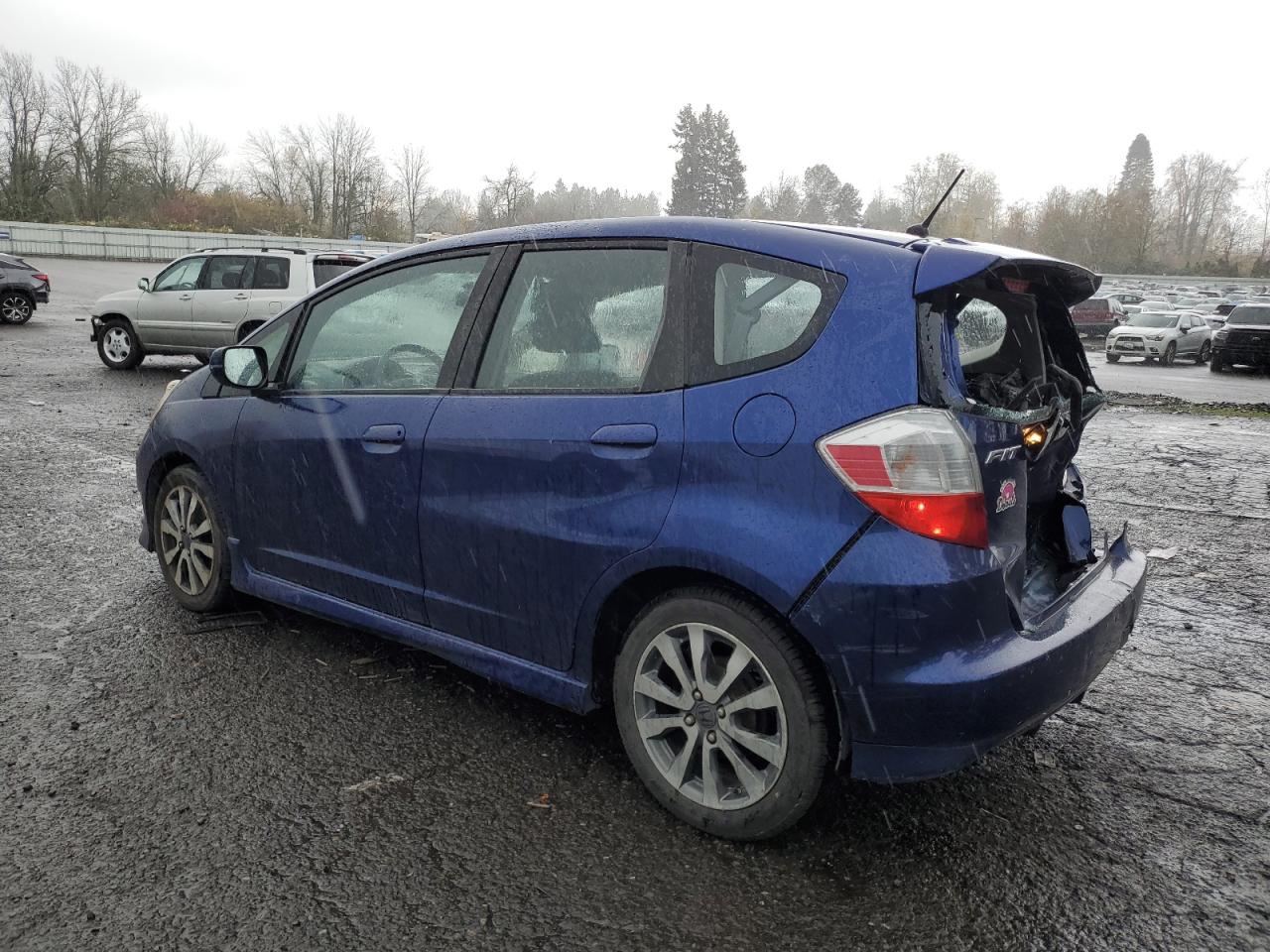 2012 Honda Fit VIN JHMGE8G56CC037698 Copart auction photo, rear end / front end damage thumbnail 2
