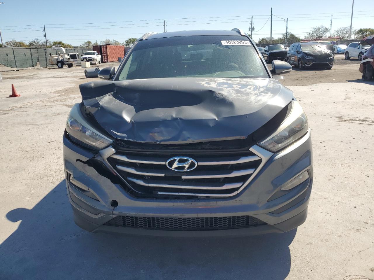 2018 Hyundai Tucson VIN KM8J33A46JU714333 Copart auction photo, front end damage thumbnail 5