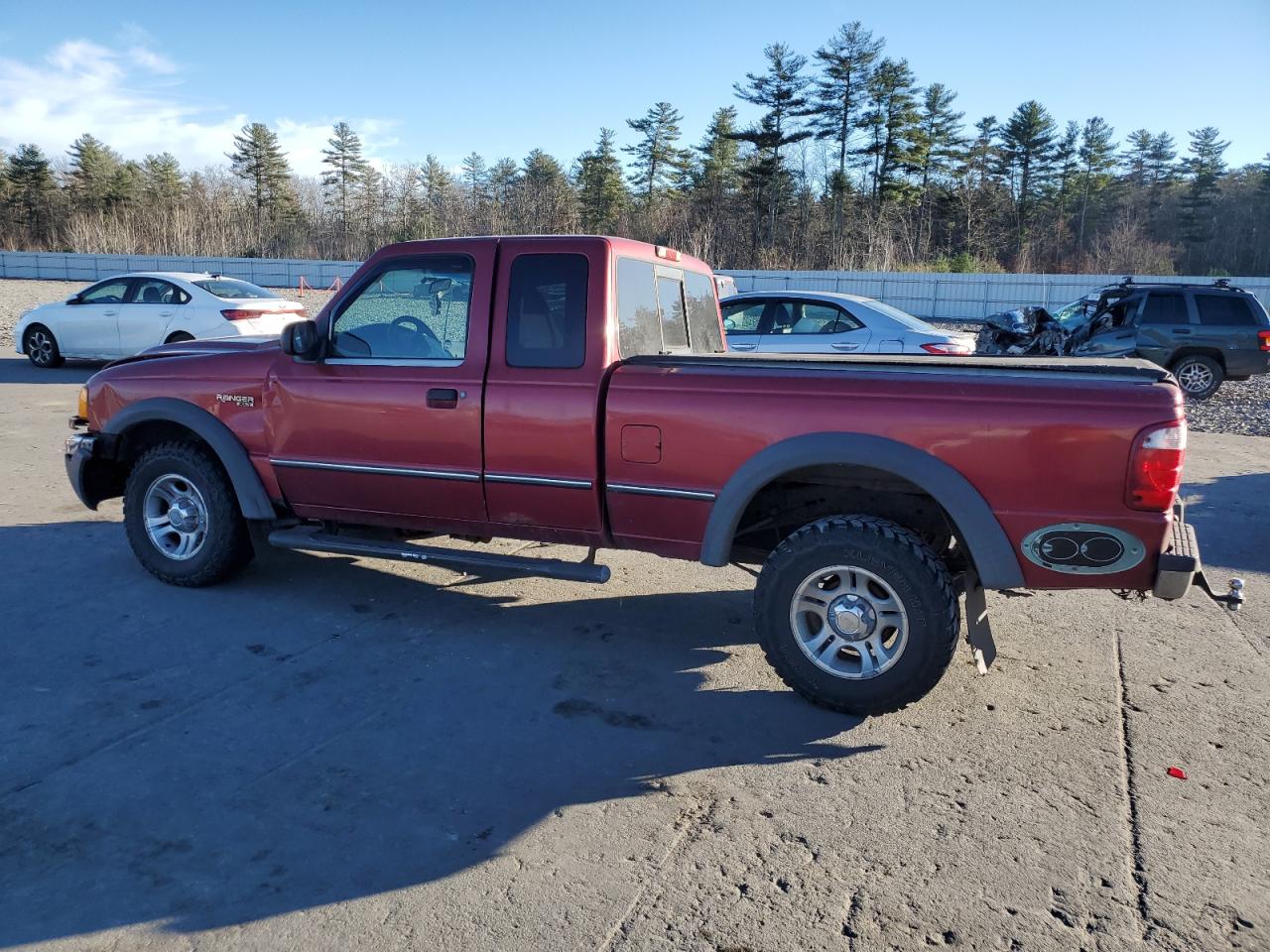 2001 Ford Ranger VIN 1FTZR15EX1PA03522 Copart auction photo, front end / side damage thumbnail 2