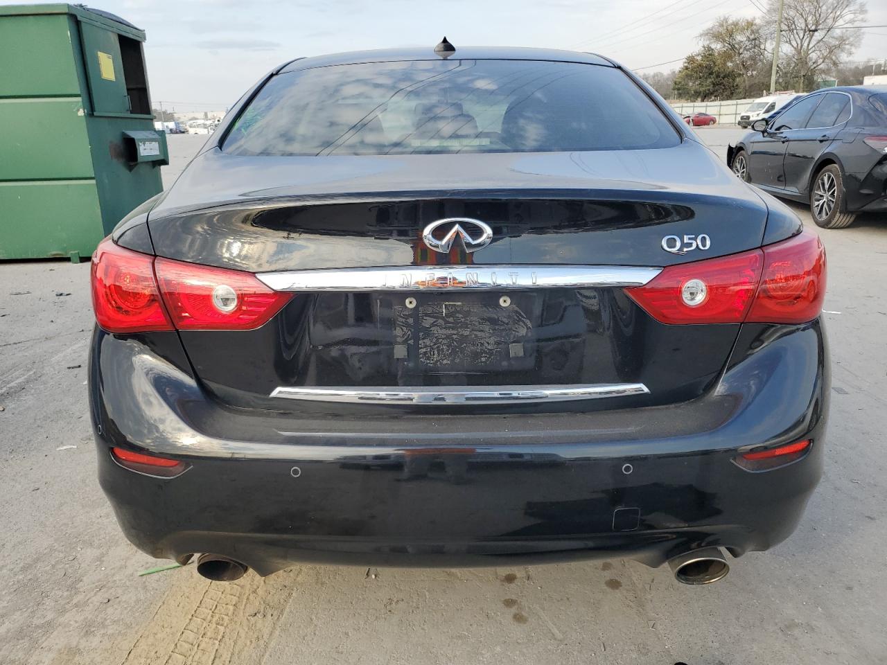 2014 Infiniti Q50 VIN JN1BV7AP2EM673261 Copart auction photo, all over damage thumbnail 6