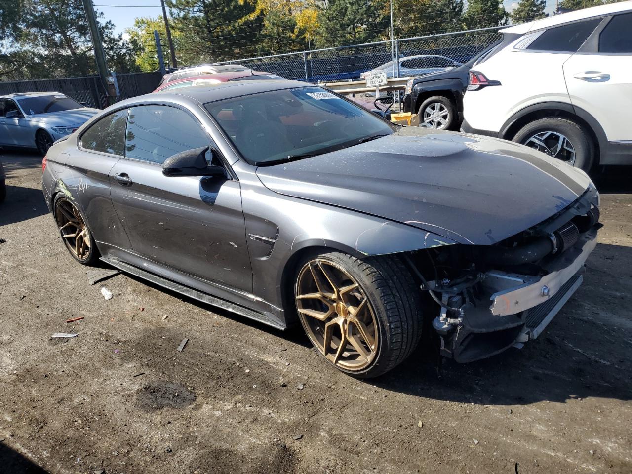 2015 BMW M4 VIN WBS3R9C51FK333084 Copart auction photo, front end damage thumbnail 4