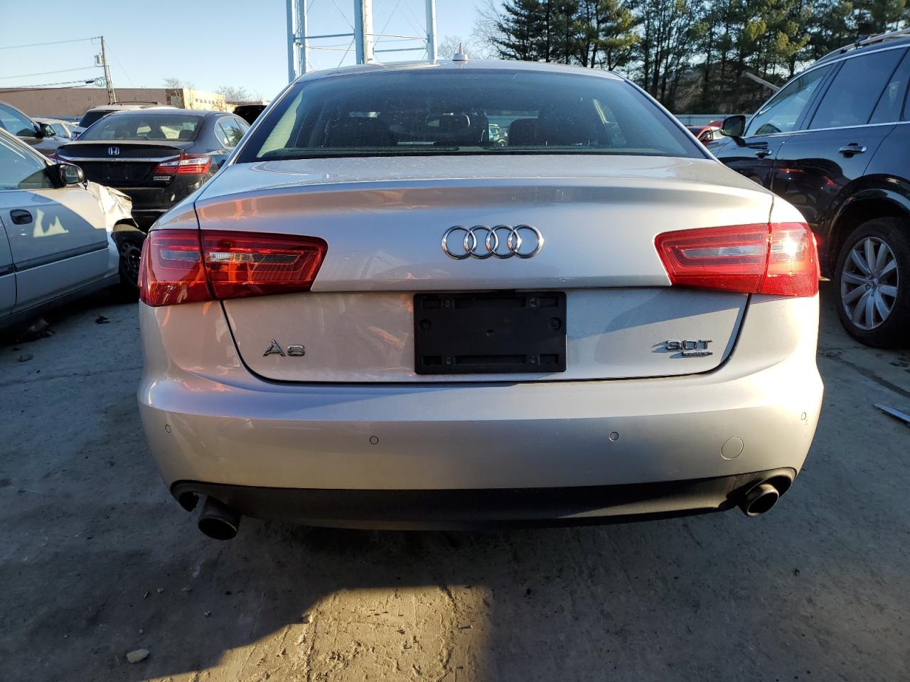 2014 Audi A6 VIN WAUFGAFC1EN079991 Copart auction photo, front end damage thumbnail 6