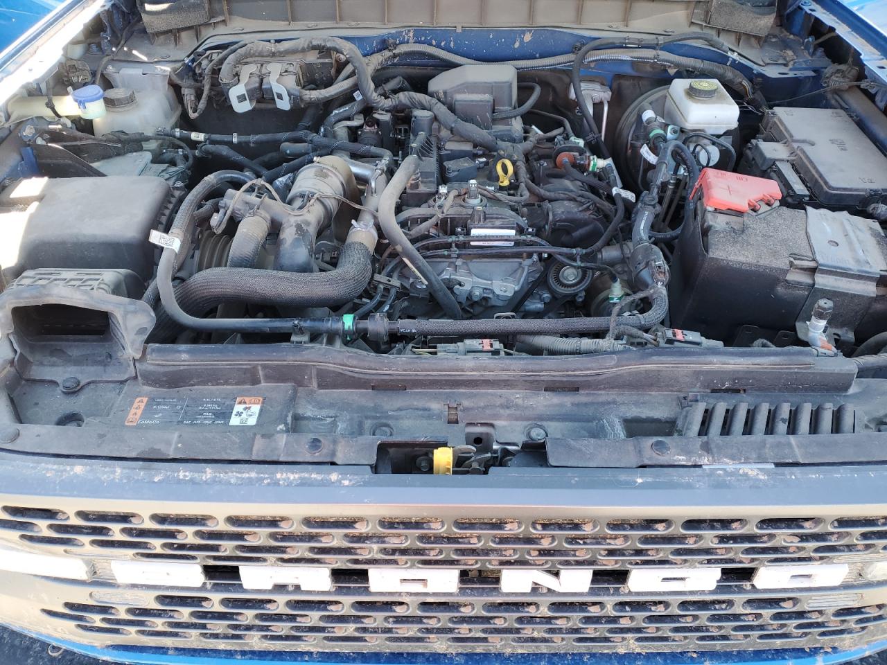 2021 Ford Bronco VIN 1FMEE5DH6MLA74091 Copart auction photo, rollover damage thumbnail 14
