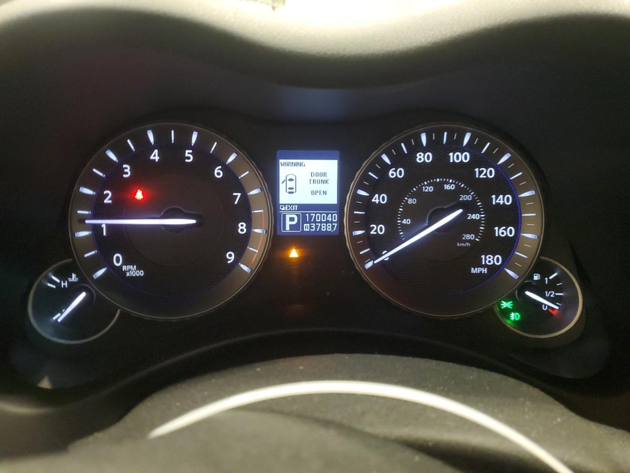 2013 Infiniti M VIN JN1BY1AR1DM603500 Copart auction photo, rear end damage thumbnail 9