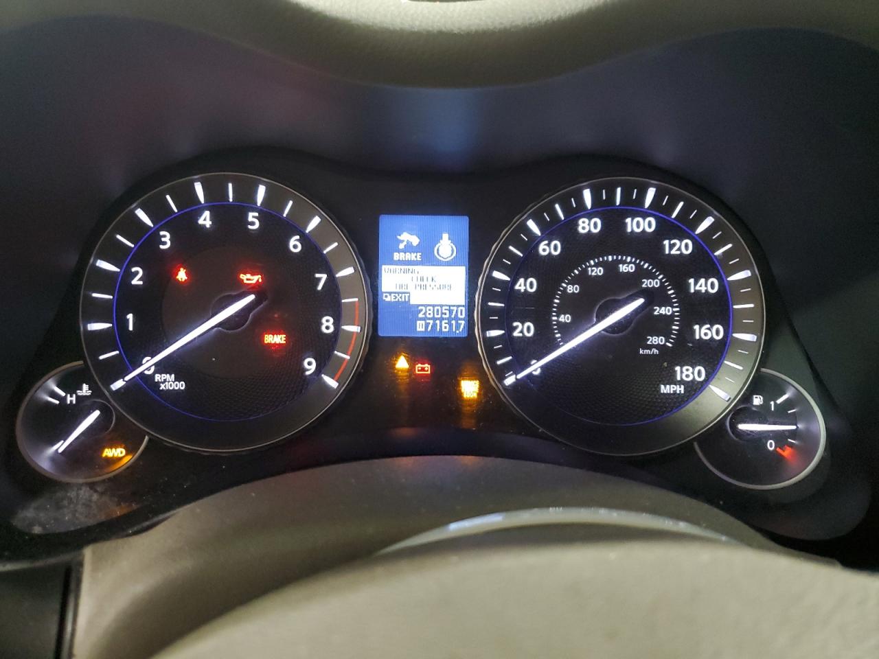 2011 Infiniti M VIN JN1BY1ARXBM375588 Copart auction photo, rear end damage thumbnail 9