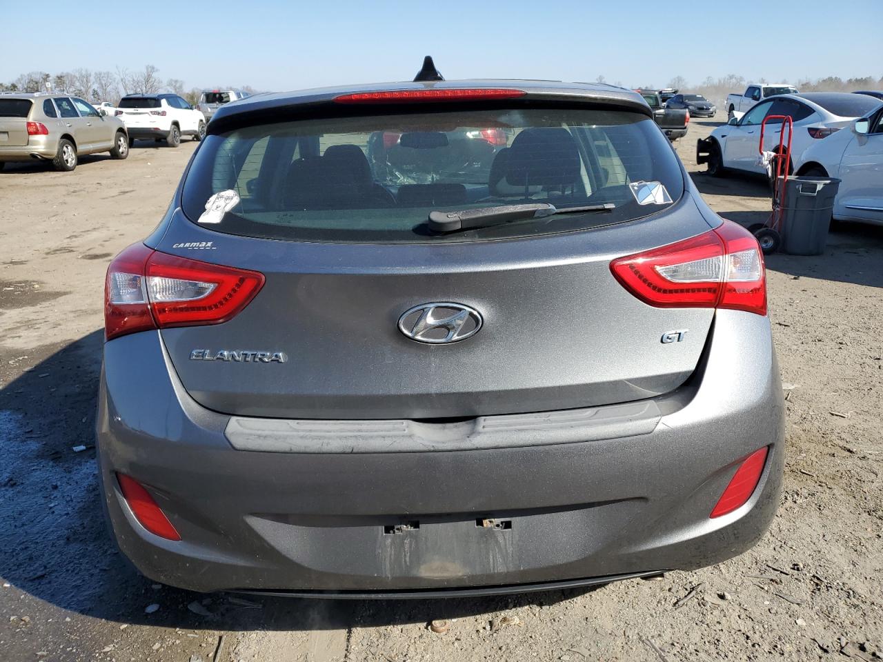 2016 Hyundai Elantra VIN KMHD35LH7GU308076 Copart auction photo, front end / top/roof damage thumbnail 6
