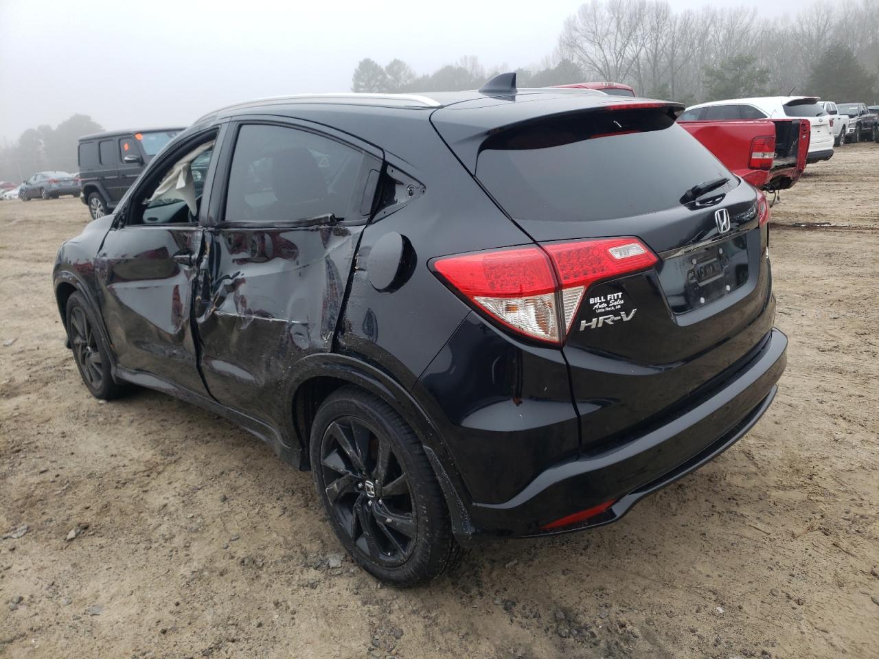 2021 Honda HR-V VIN 3CZRU5H12MM730933 Copart auction photo, side / rear end damage thumbnail 2