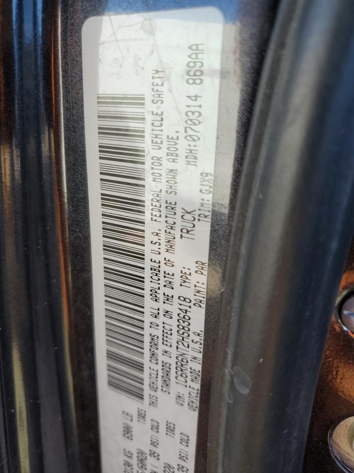 2017 RAM 1500 VIN 1C6RR6NT2HS836418 Copart auction photo, front end damage thumbnail 13