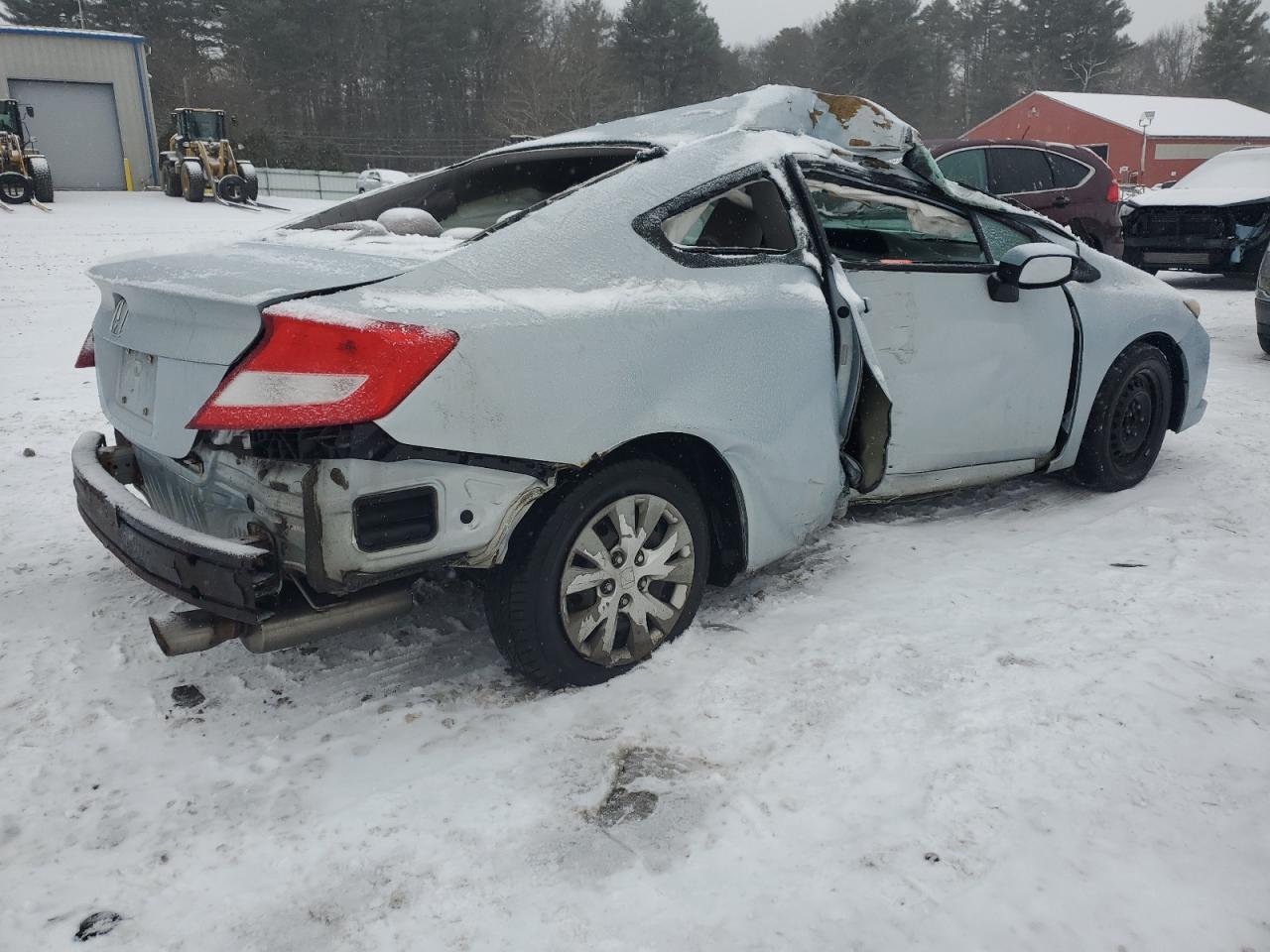 2012 Honda Civic VIN 2HGFG3B52CH526034 Copart auction photo, side / all over damage thumbnail 3