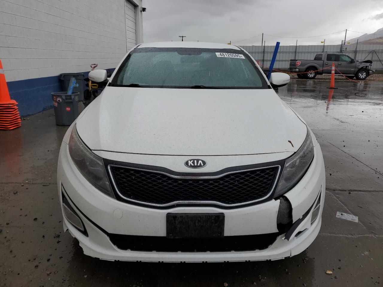 2015 KIA Optima VIN KNAGM4A75F5660033 Copart auction photo, rear end / front end damage thumbnail 5
