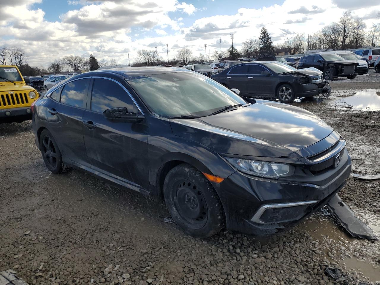 2019 Honda Civic VIN 19XFC2F6XKE023109 Copart auction photo, front end / rear end damage thumbnail 4