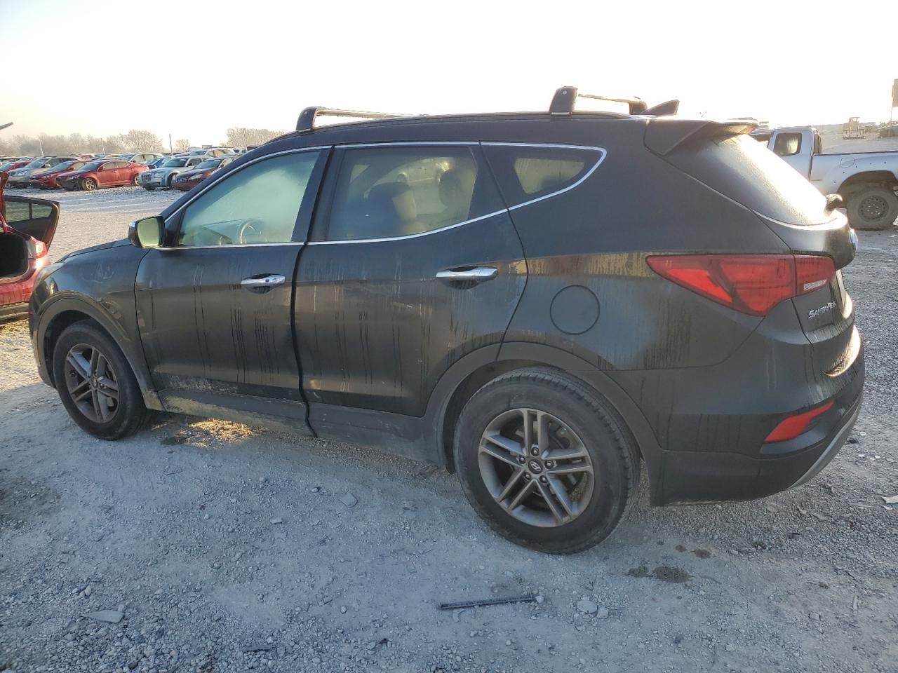 2017 Hyundai Santa Fe VIN 5NMZU3LB1HH014768 Copart auction photo, front end / mechanical damage thumbnail 2