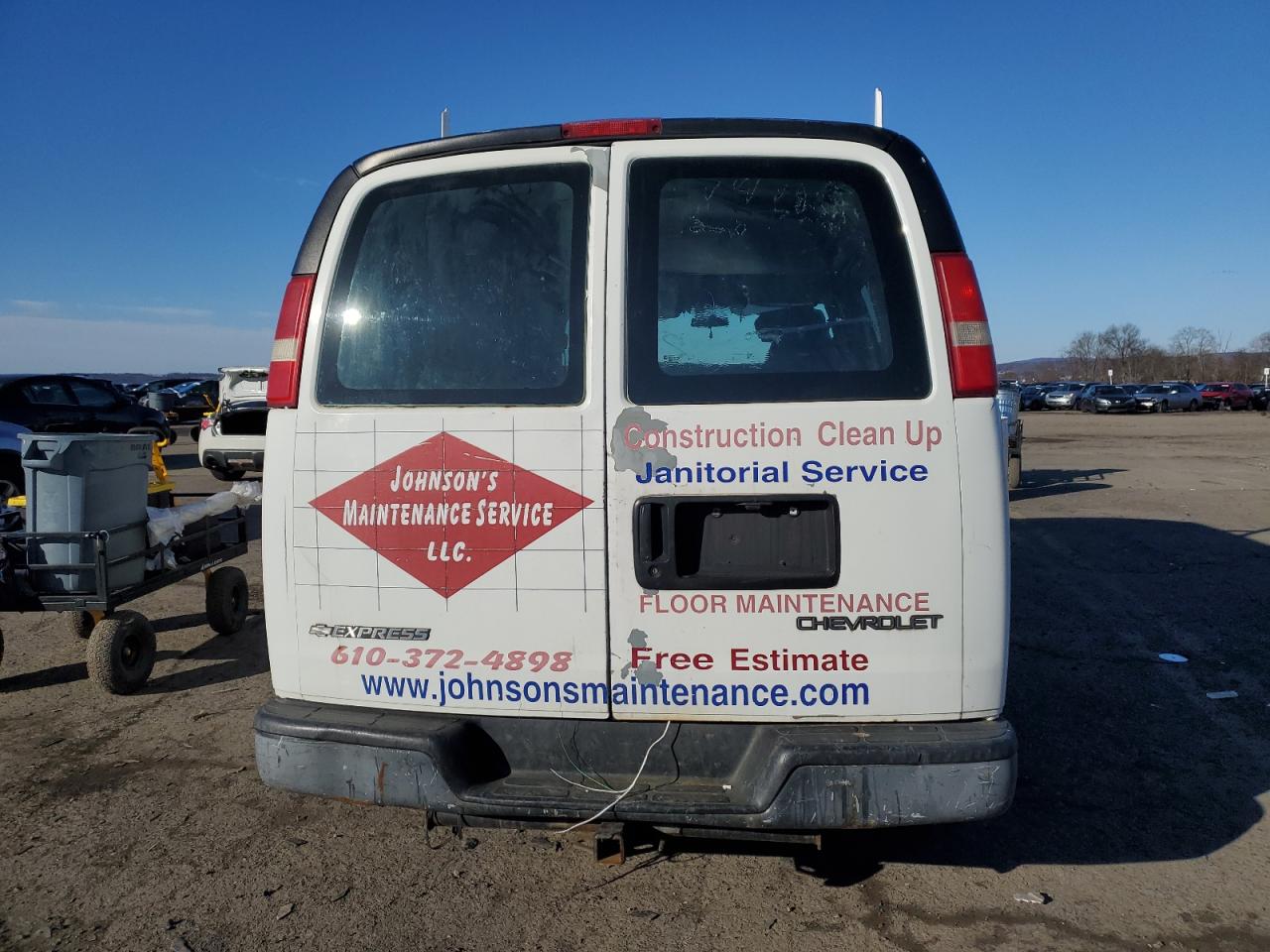 2004 Chevrolet Express VIN 1GCFG15T341169346 Copart auction photo, undercarriage damage thumbnail 6