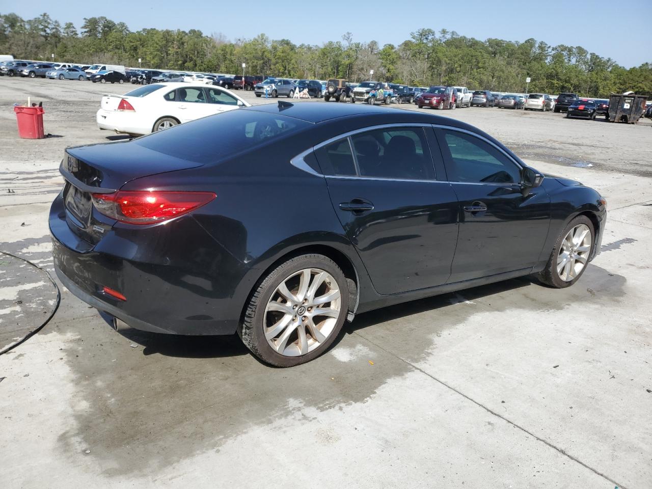 2016 Mazda 6 VIN JM1GJ1V50G1460415 Copart auction photo, rear end / side damage thumbnail 3