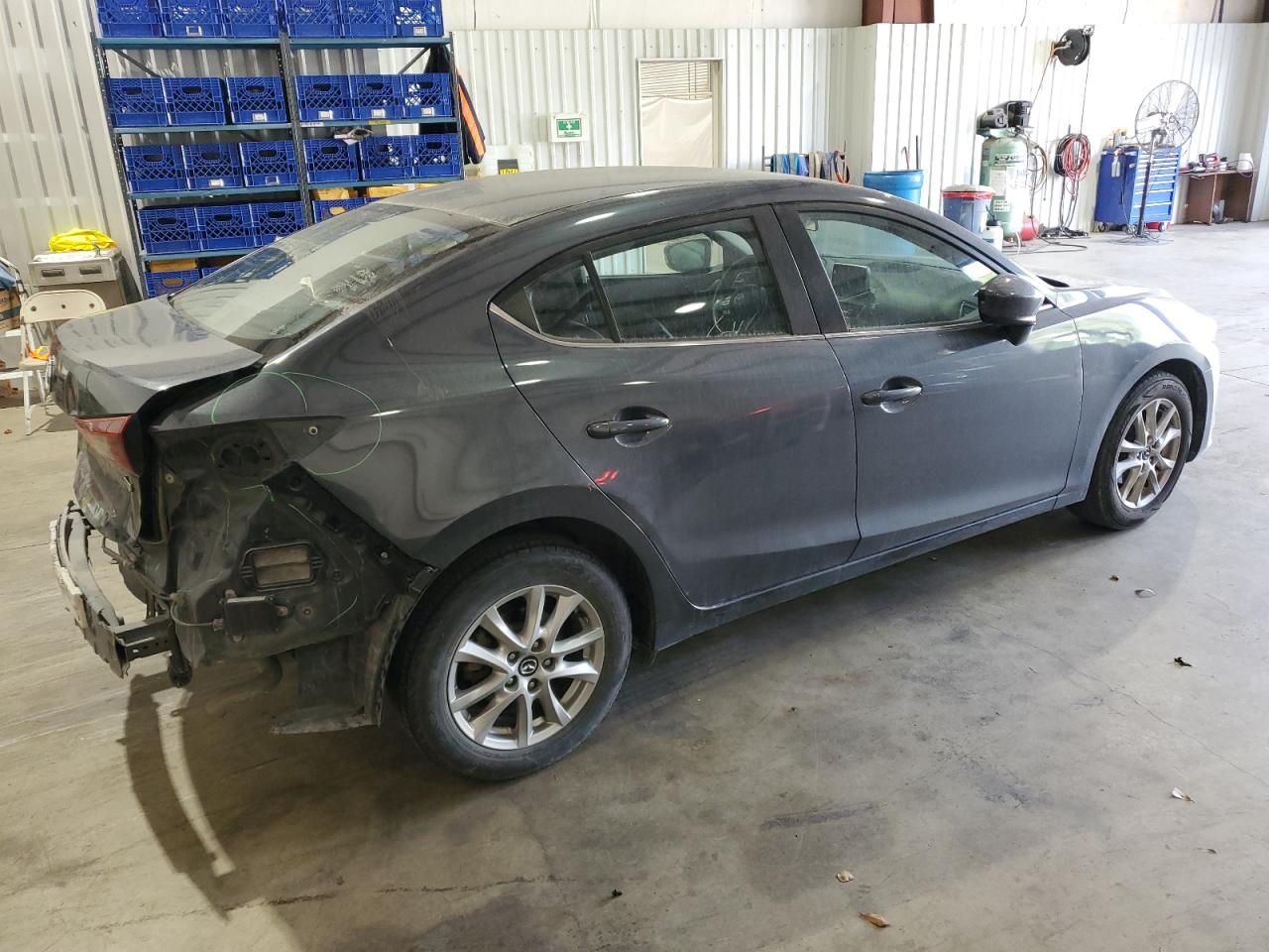 2016 Mazda 3 VIN JM1BM1U72G1305434 Copart auction photo, rear end / minor dent/scratches damage thumbnail 3