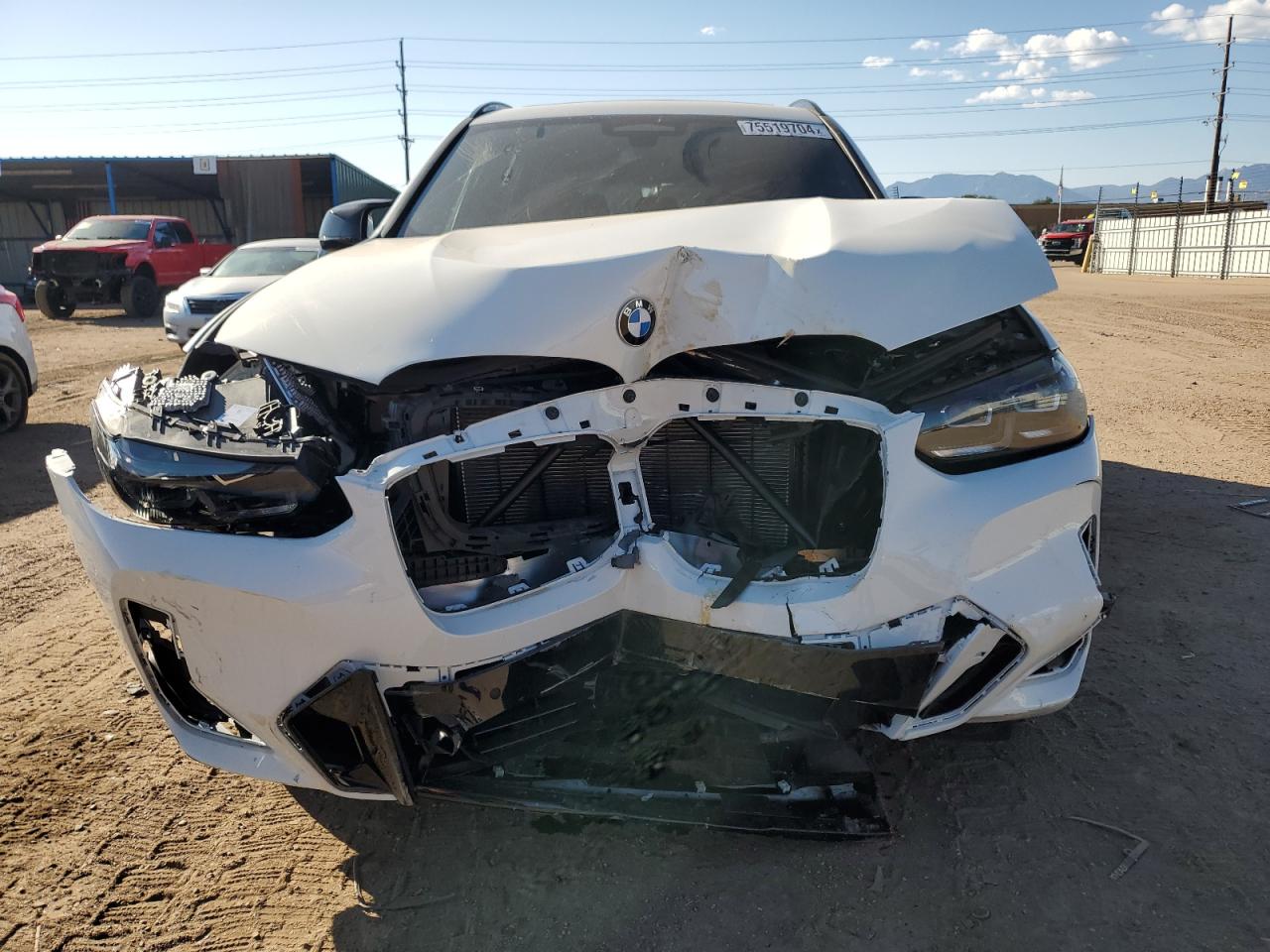 2024 BMW X3 M VIN 5UX83DP03R9X12422 Copart auction photo, front end damage thumbnail 5