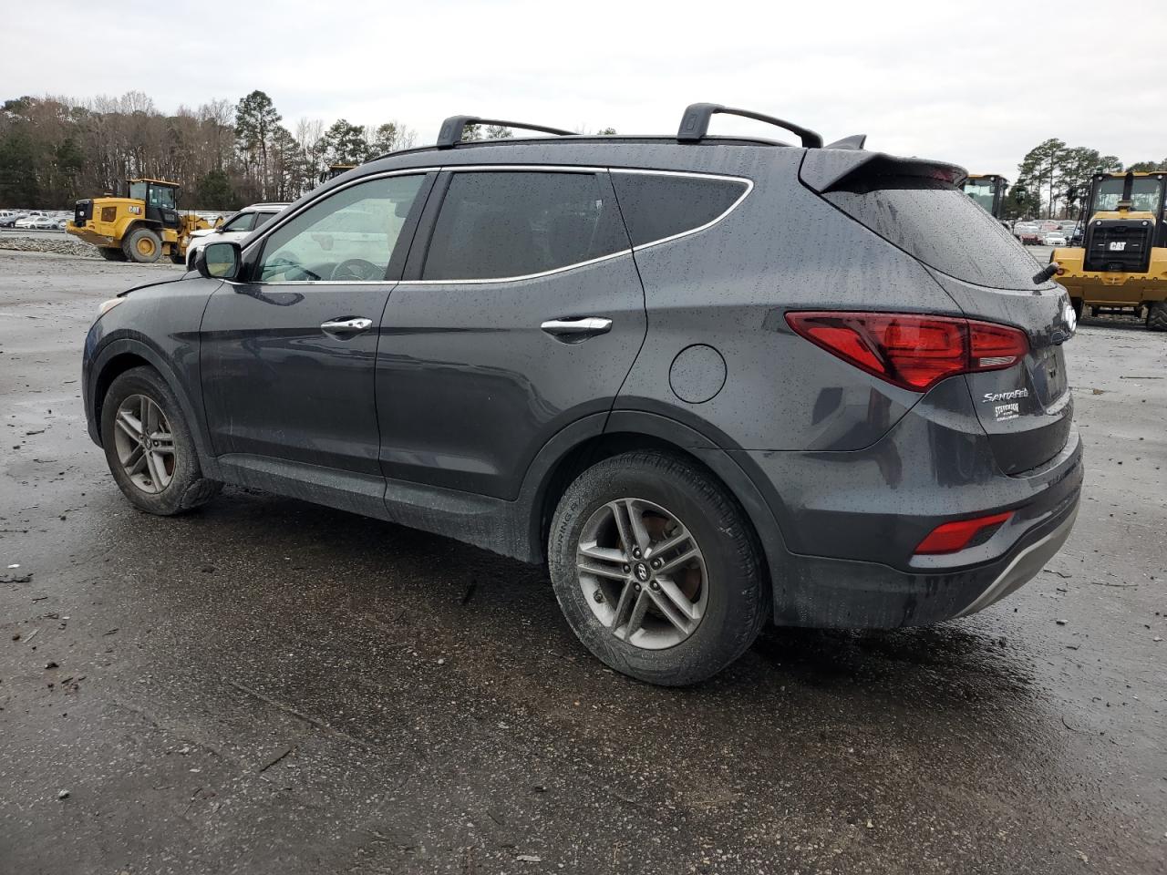 2017 Hyundai Santa Fe VIN 5XYZU3LB3HG463864 Copart auction photo, burn - engine damage thumbnail 2
