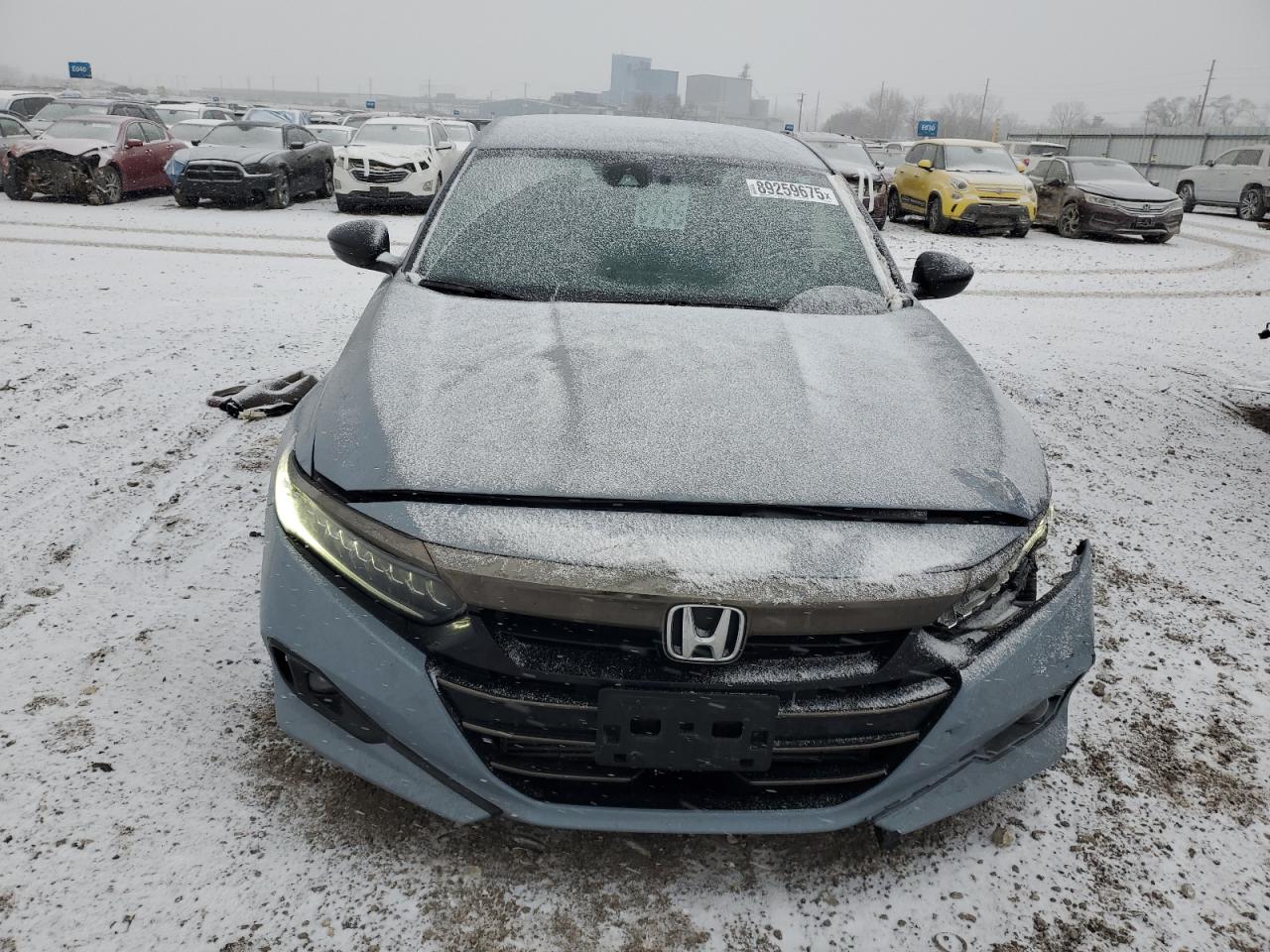2021 Honda Accord VIN 1HGCV1F30MA099751 Copart auction photo, all over damage thumbnail 5