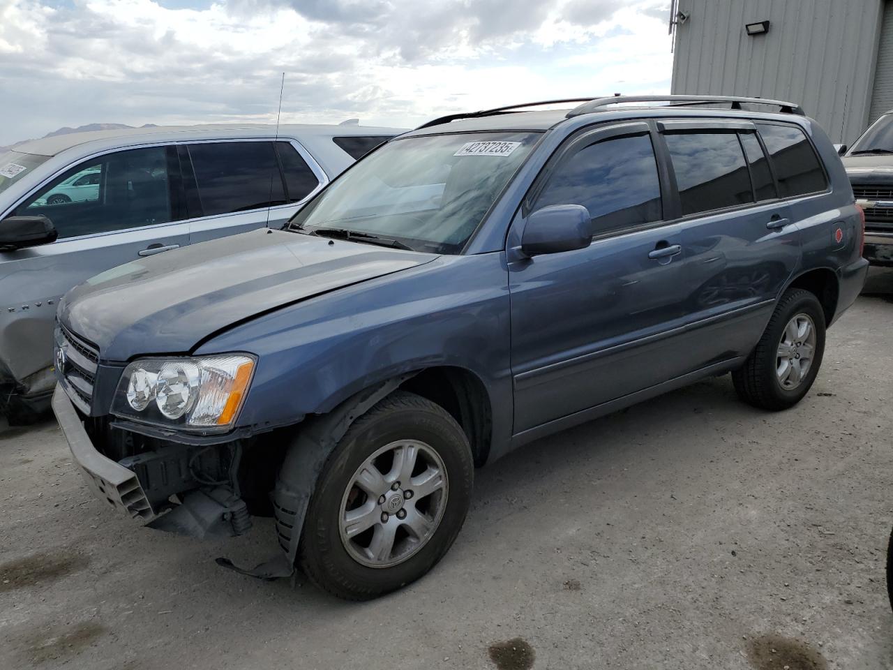 2003 Toyota Highlander VIN JTEGF21A530114897