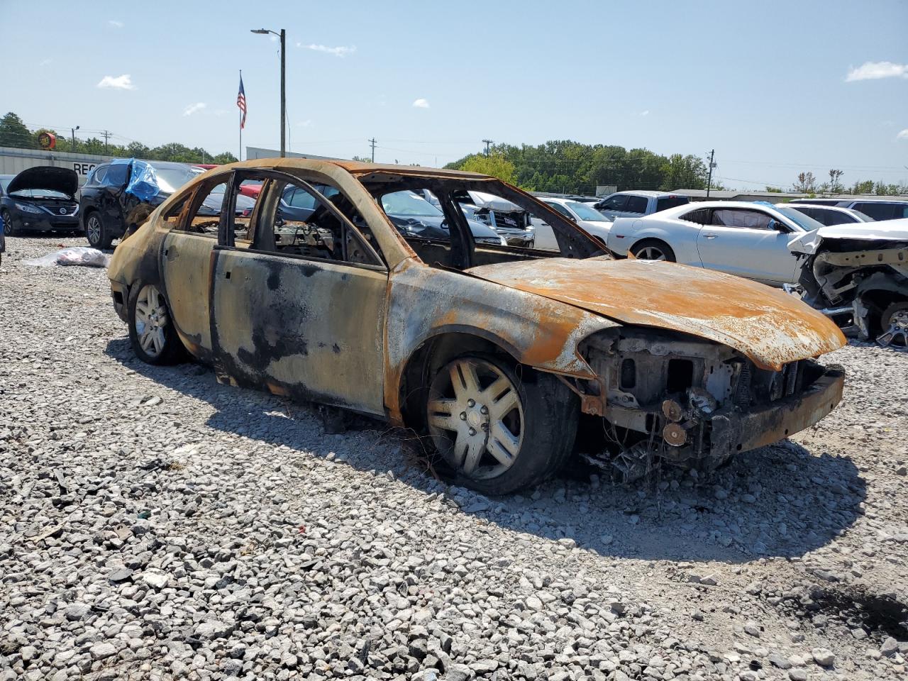 2012 Chevrolet Impala VIN 2G1WG5E3XC1136739 Copart auction photo, burn damage thumbnail 4