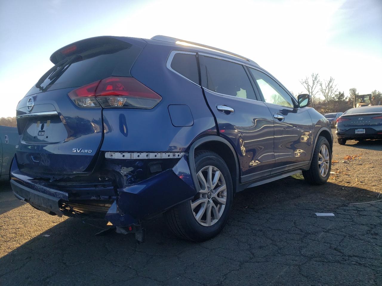 2020 Nissan Rogue VIN KNMAT2MV8LP535098 Copart auction photo, rear end damage thumbnail 3