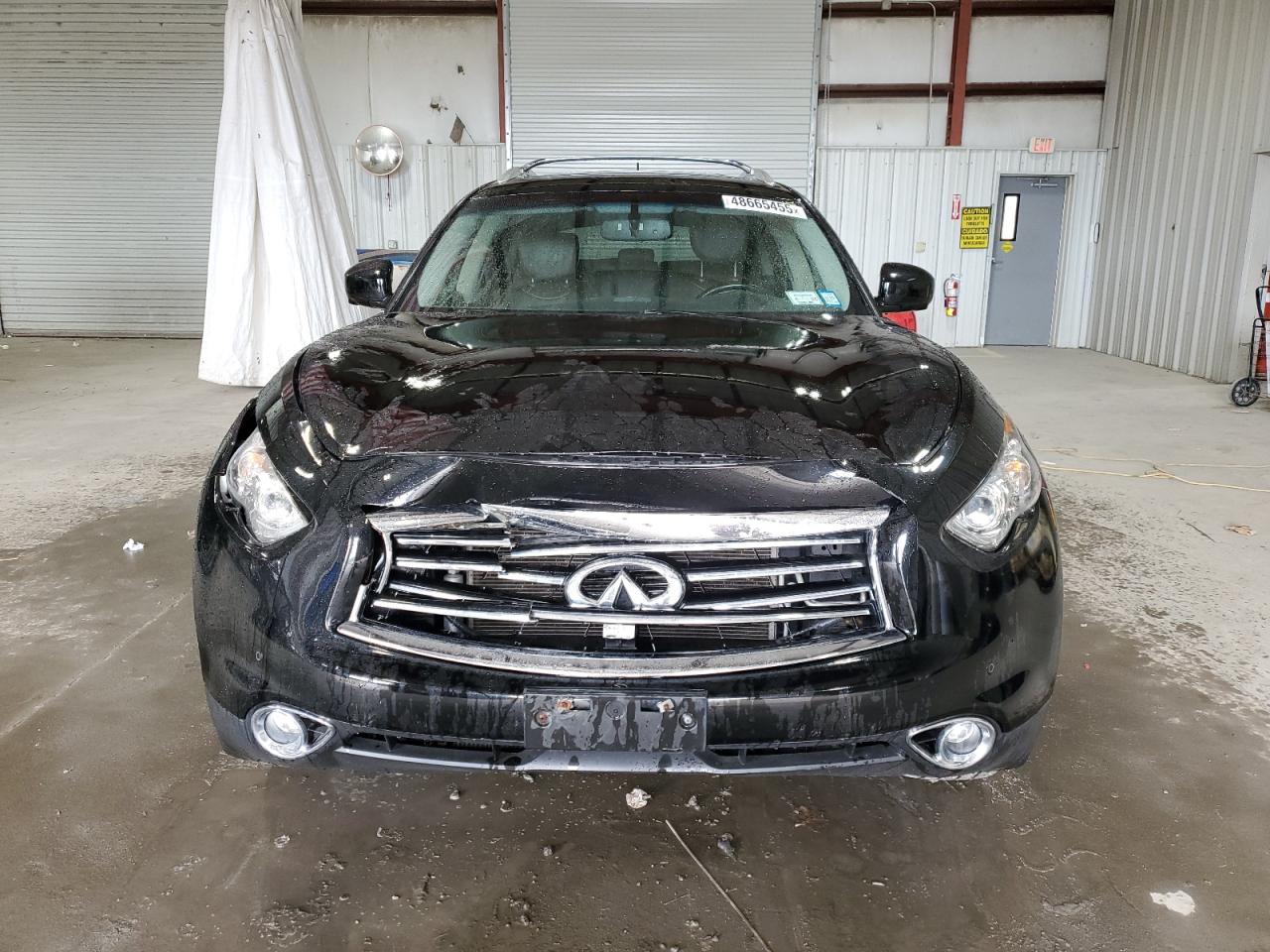 2015 Infiniti QX70 VIN JN8CS1MW6FM482023 Copart auction photo, front end damage thumbnail 5