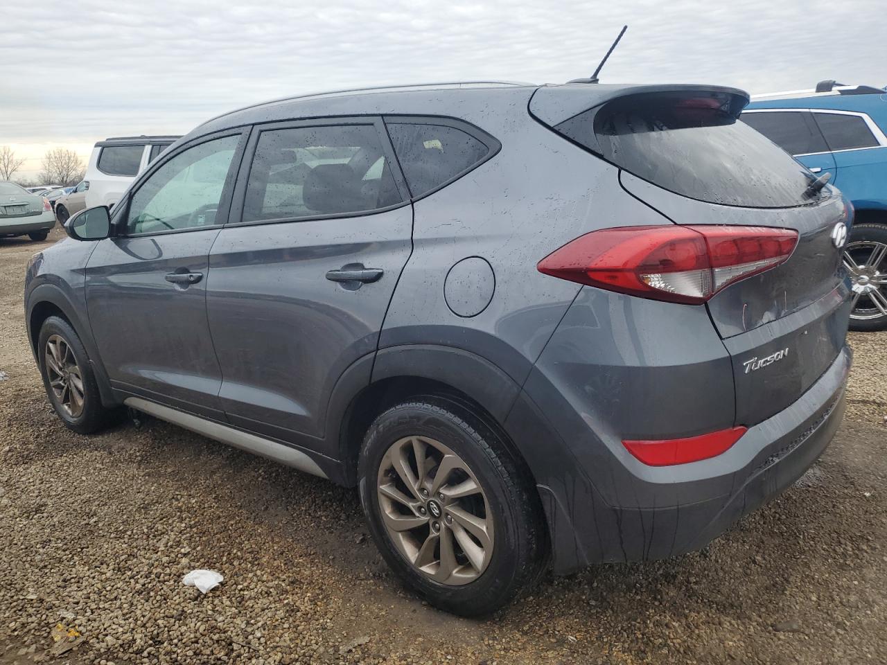 2017 Hyundai Tucson VIN KM8J33A49HU253834 Copart auction photo, rear end / side damage thumbnail 2