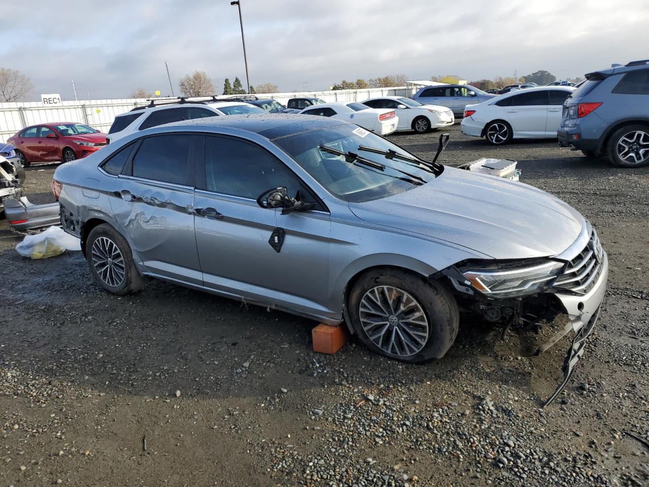 2019 Volkswagen Jetta VIN 3VWC57BU5KM167796 Copart auction photo, rollover damage thumbnail 4