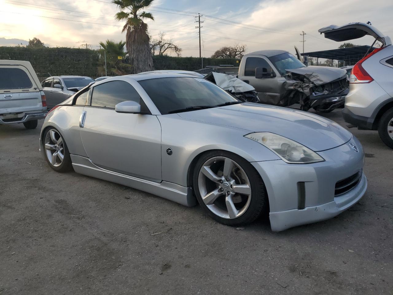 2006 Nissan 350Z VIN JN1AZ34D86M312967 Copart auction photo, rear end / side damage thumbnail 4