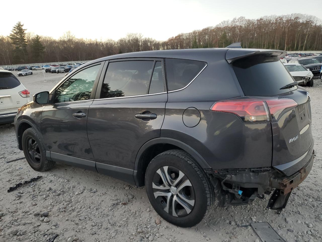 2017 Toyota RAV 4 VIN 2T3BFREV5HW693820 Copart auction photo, rear end / side damage thumbnail 2