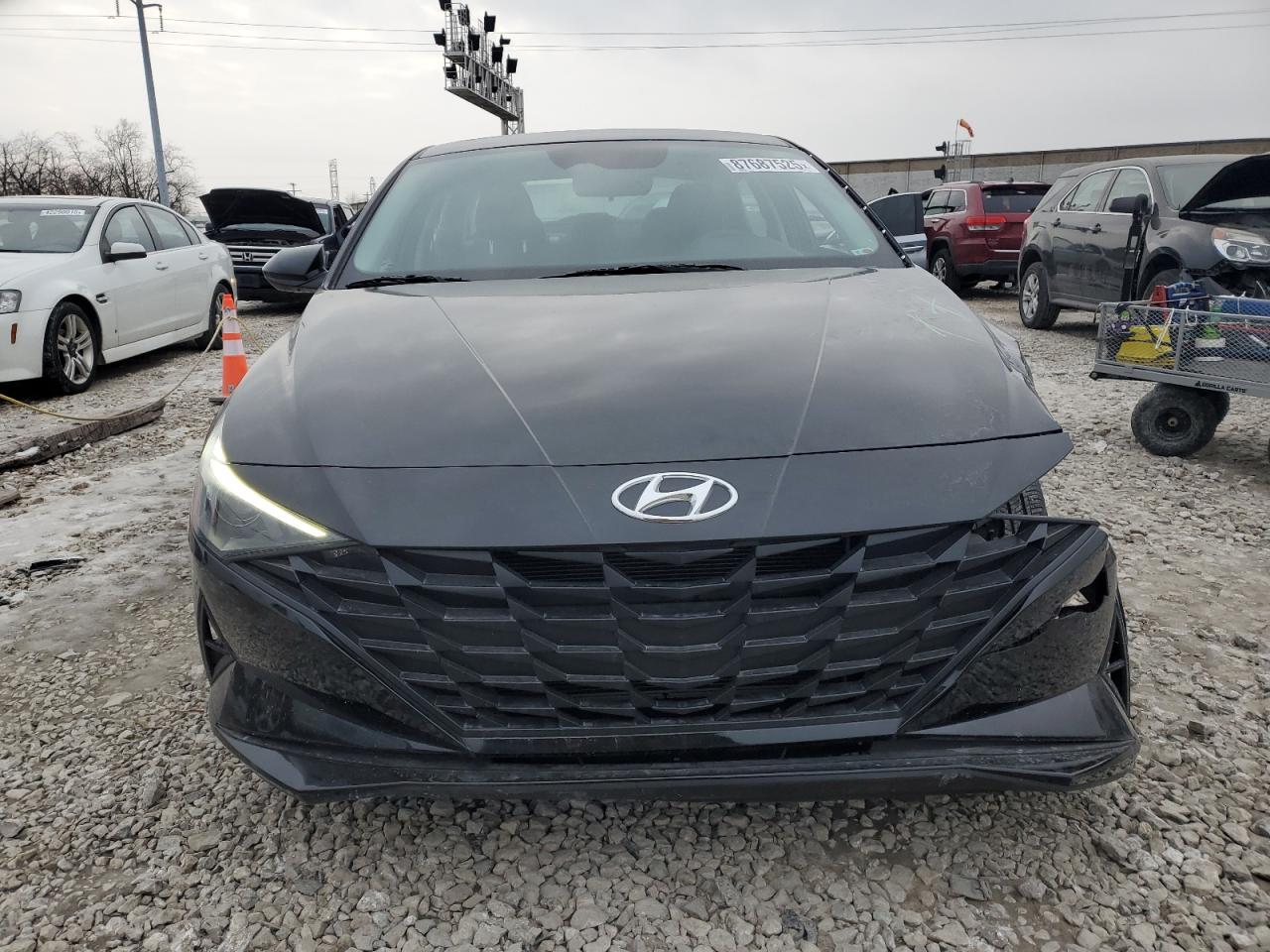 2023 Hyundai Elantra VIN KMHLM4AG5PU576332 Copart auction photo, front end / side damage thumbnail 5