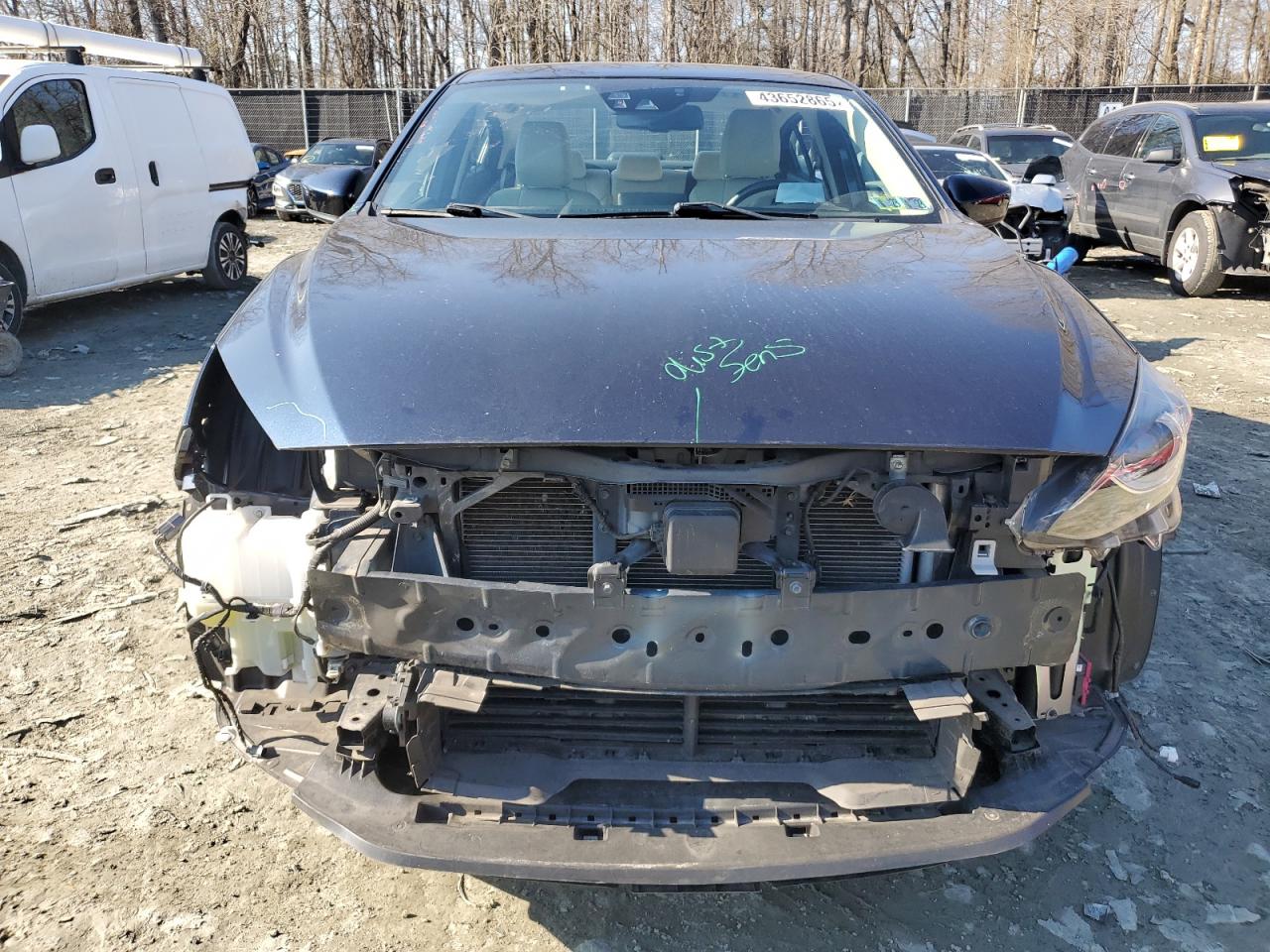 2014 Mazda 3 VIN JM1BM1W30E1171126 Copart auction photo, rear end / front end damage thumbnail 5