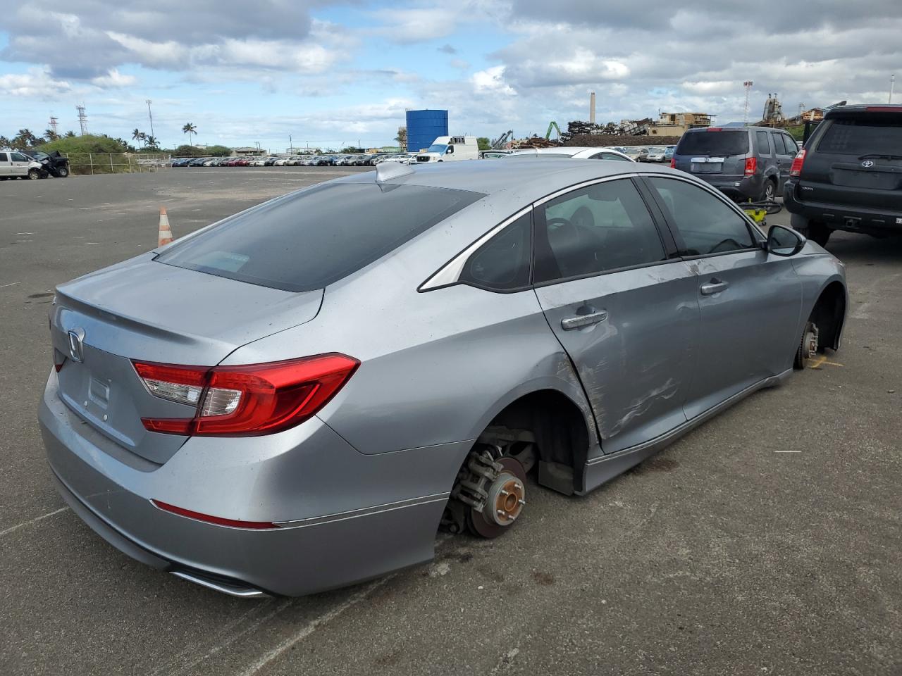 2020 Honda Accord VIN 1HGCV1F55LA007968 Copart auction photo, all over damage thumbnail 3