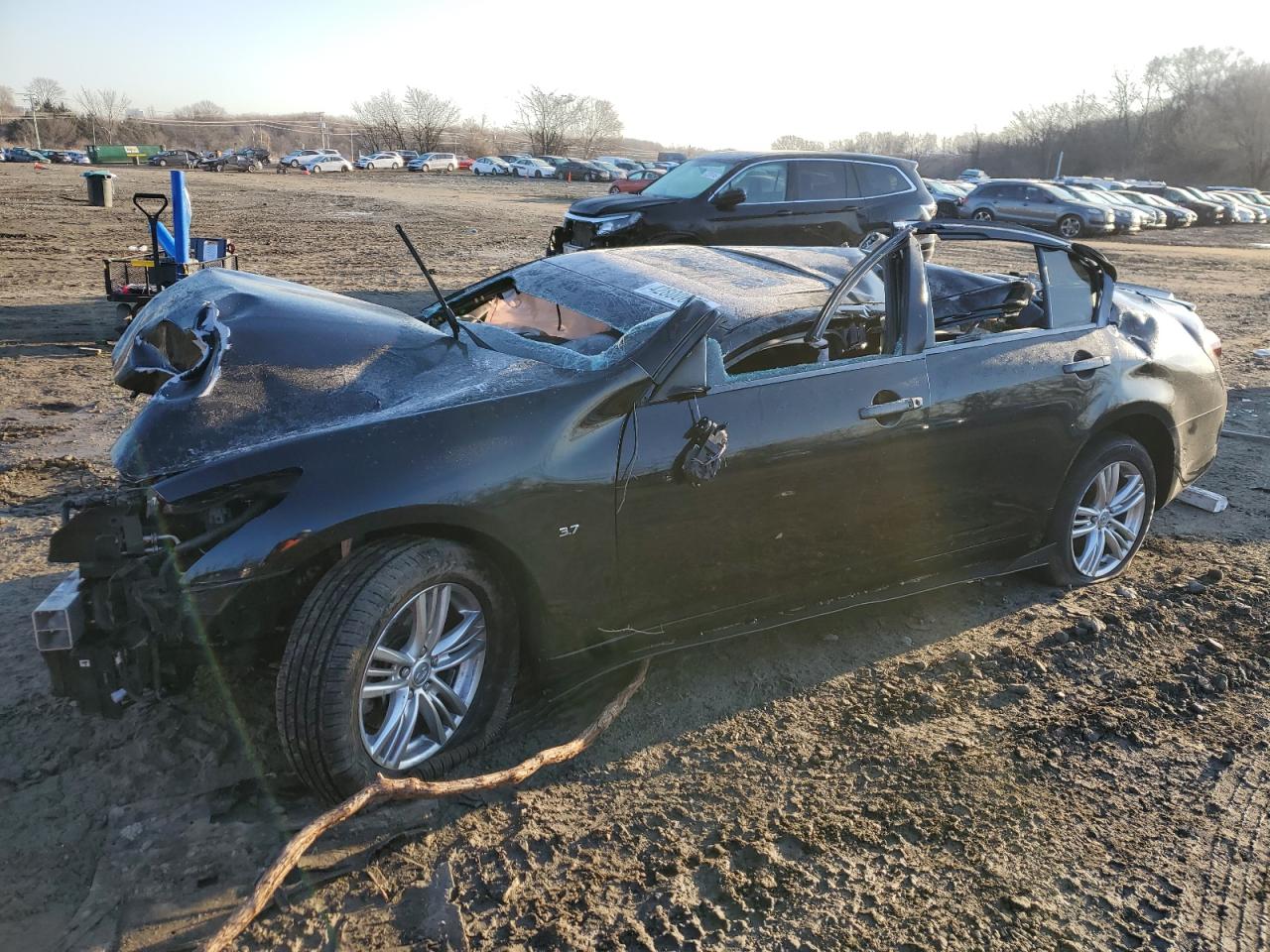 2015 Infiniti Q40 VIN JN1CV6AR9FM520359 - Copart auction photo