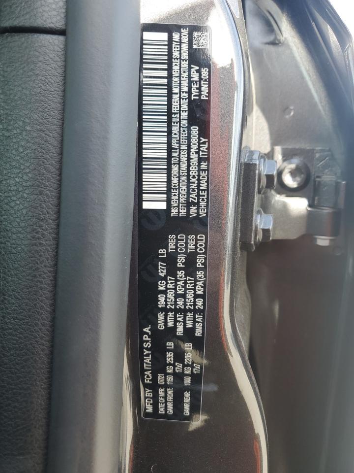 2021 Jeep Renegade VIN ZACNJCBB9MPN08080 Copart auction photo, rear end / side damage thumbnail 13