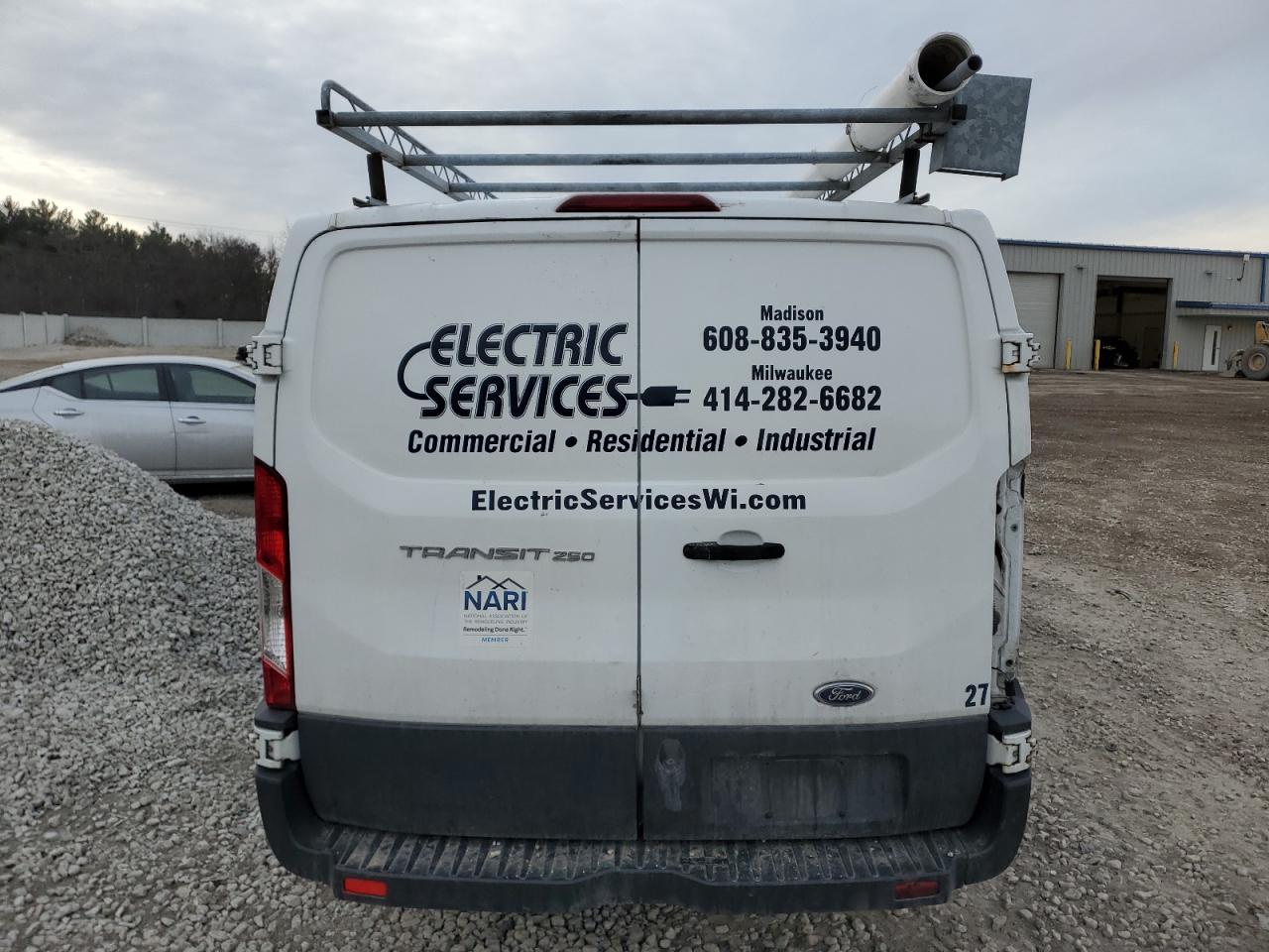 2017 Ford Transit VIN 1FTYR1ZM4HKB20632 Copart auction photo, front end / rear end damage thumbnail 6