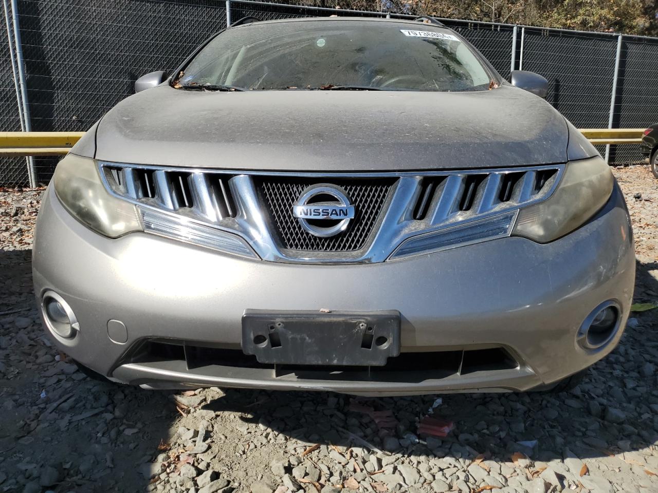 2009 Nissan Murano VIN JN8AZ18W29W138985 Copart auction photo, side damage thumbnail 5