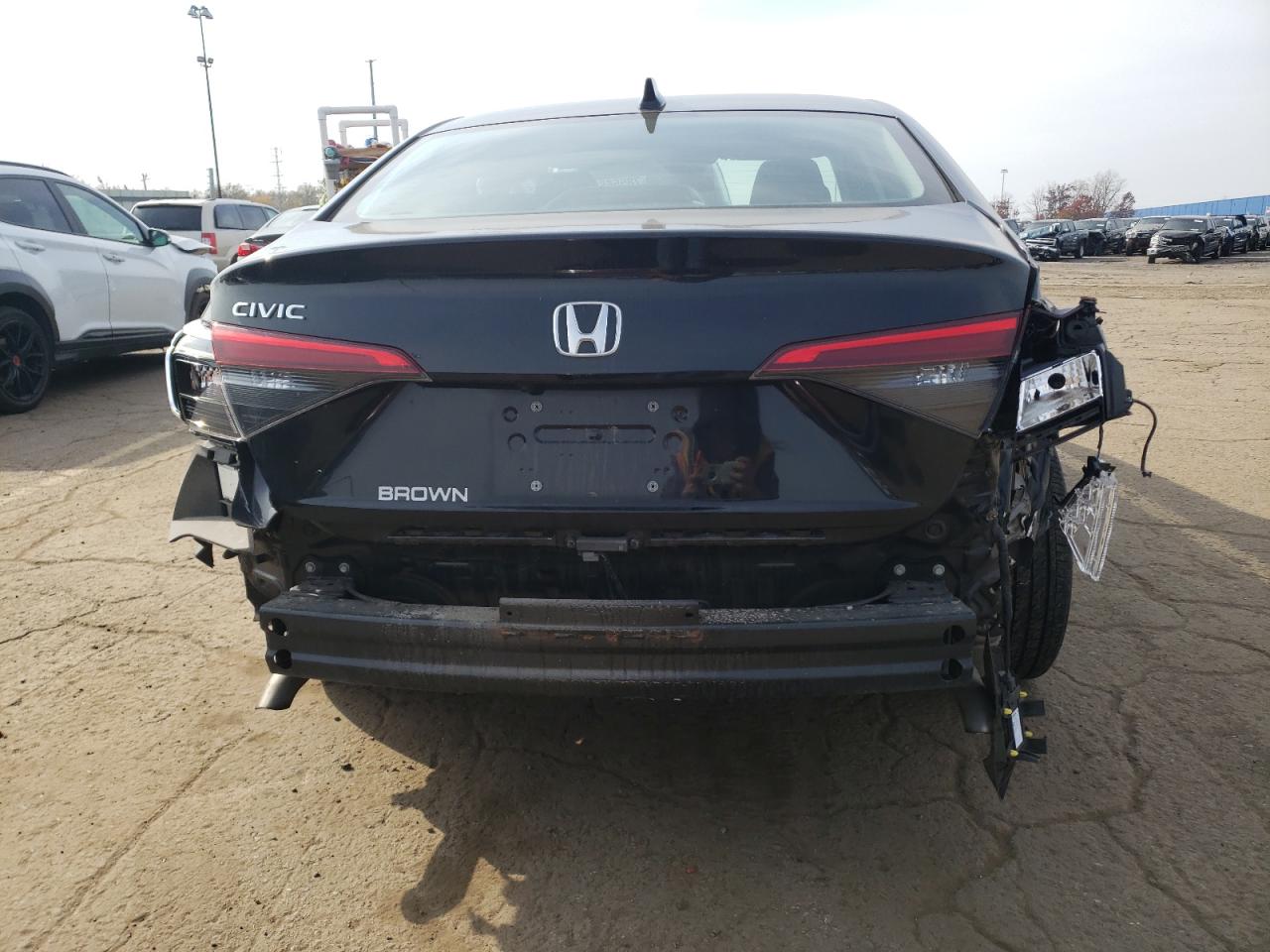 2023 Honda Civic VIN 2HGFE1F72PH303309 Copart auction photo, all over damage thumbnail 6