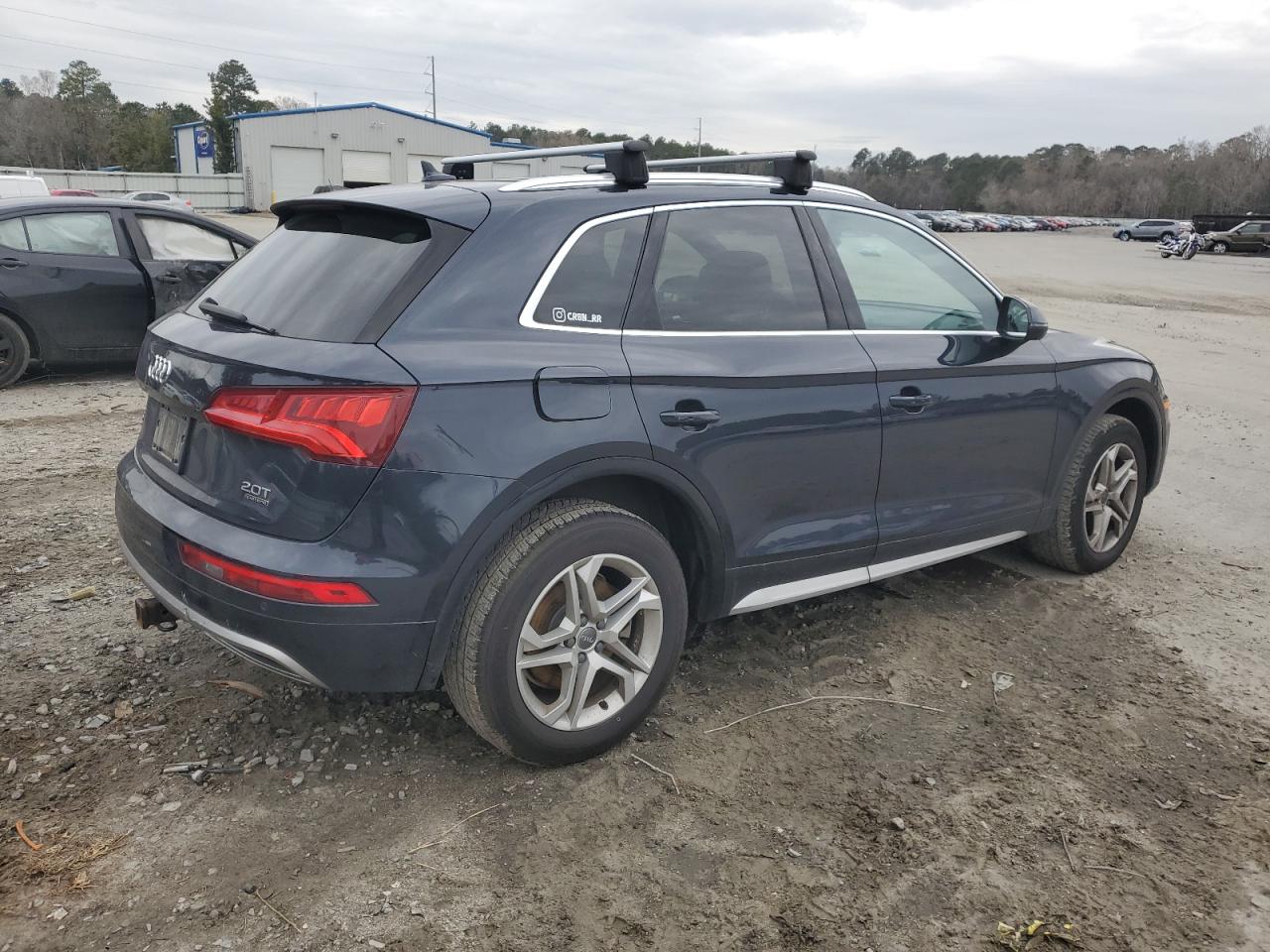 2018 Audi Q5 VIN WA1BNAFY2J2216882 Copart auction photo, front end / side damage thumbnail 3