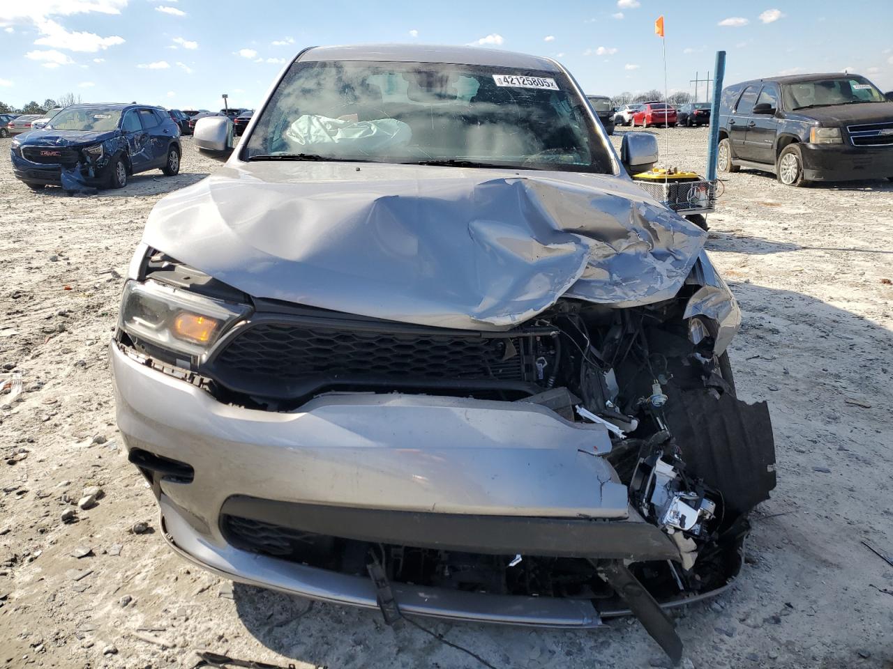 2021 Dodge Durango VIN 1C4RDJDG7MC682811 Copart auction photo, undercarriage / front end damage thumbnail 5