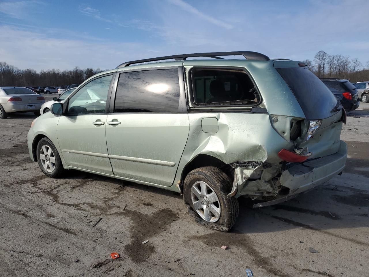 2009 Toyota Sienna VIN 5TDZK23C29S242866 Copart auction photo, rear end damage thumbnail 2