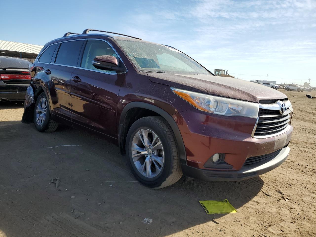 2015 Toyota Highlander VIN 5TDJKRFH9FS117128 Copart auction photo, rear end damage thumbnail 4
